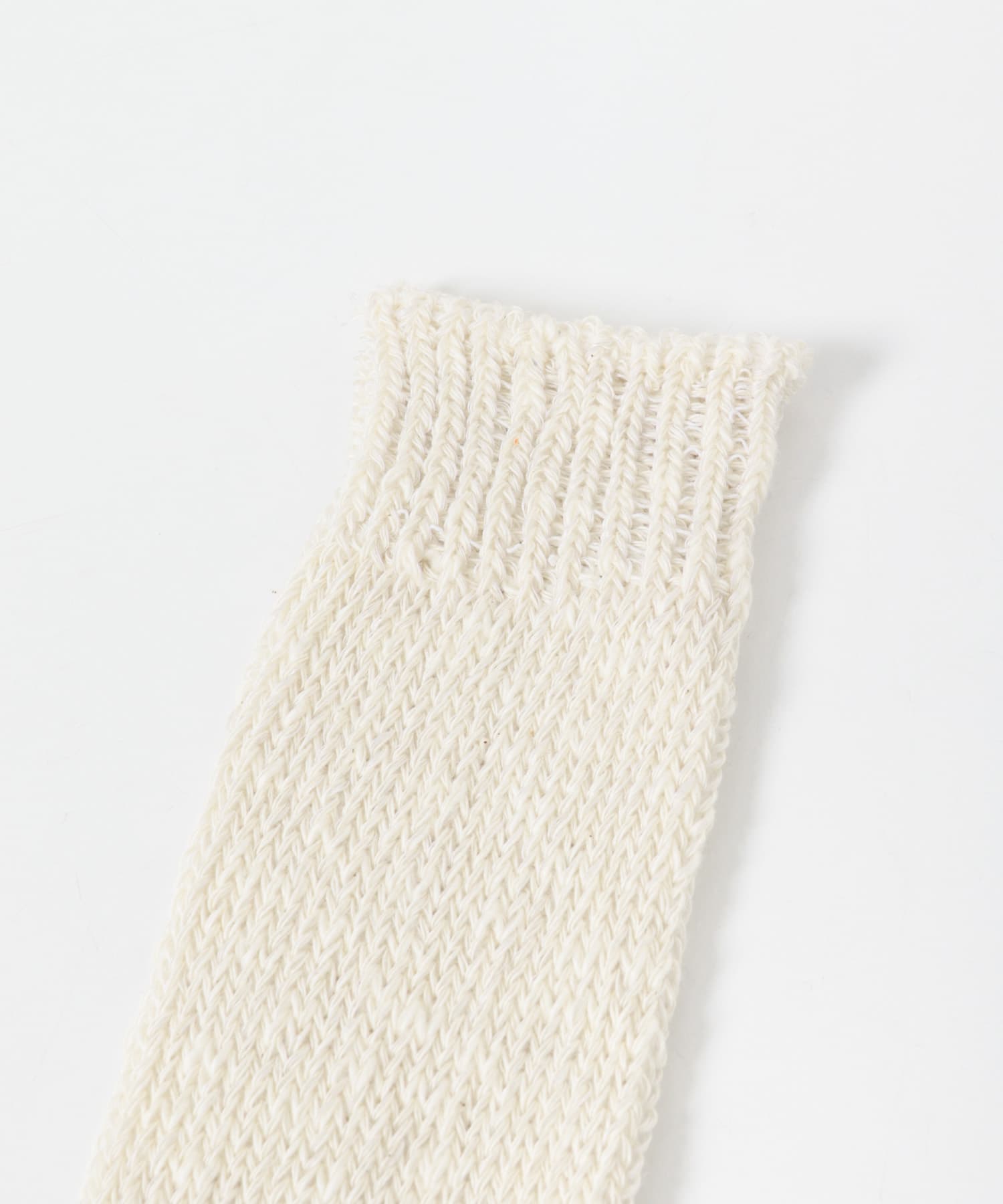 YAHAE　OC LINEN LOWGAUGE SOCKS 01WHITE S