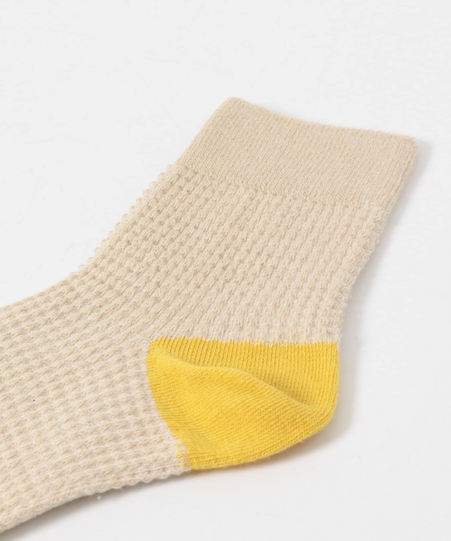 YAHAE　OC WAFFLE PATTERN SOCKS 13GREEN S