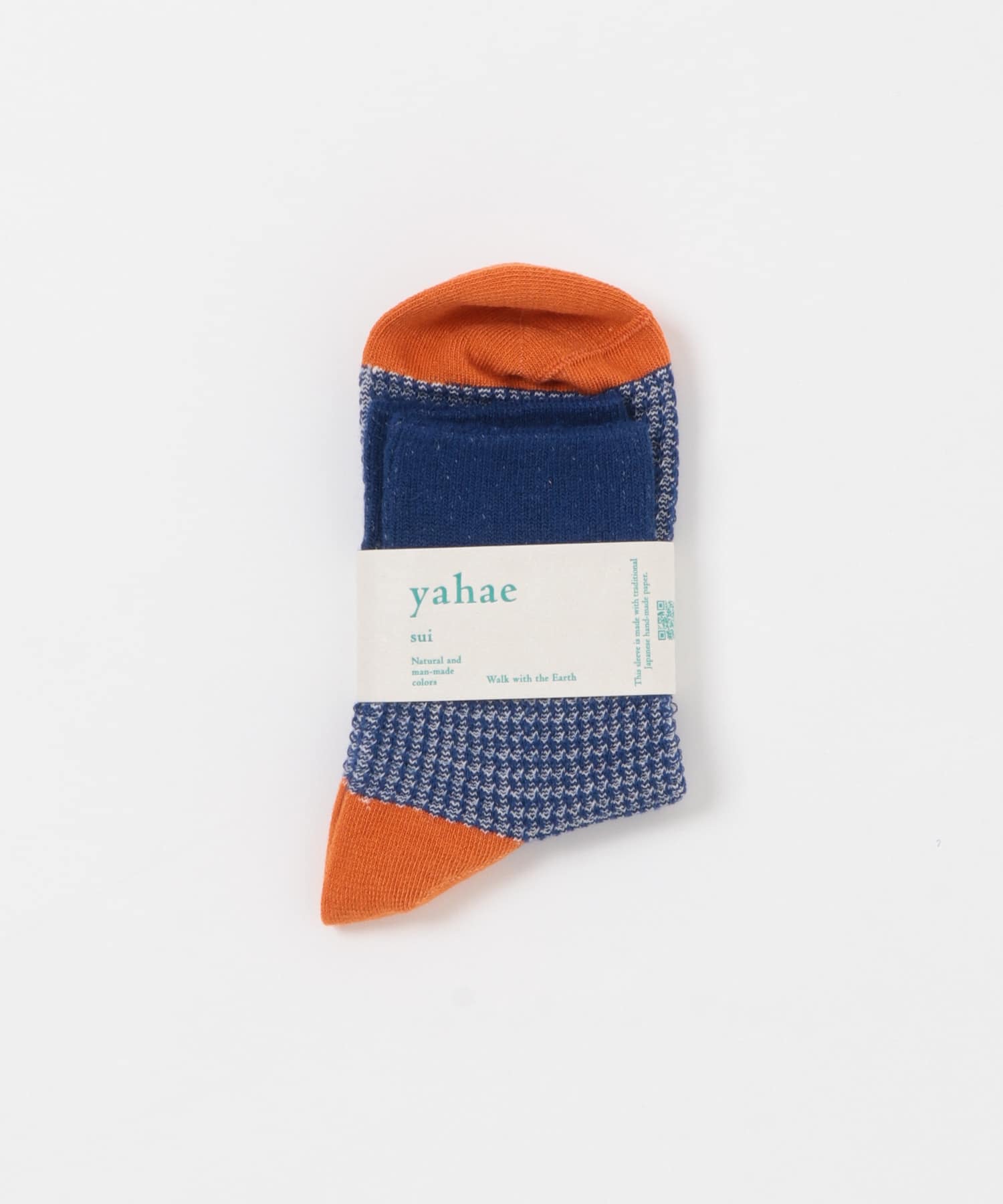 YAHAE　OC WAFFLE PATTERN SOCKS 04BLUE S