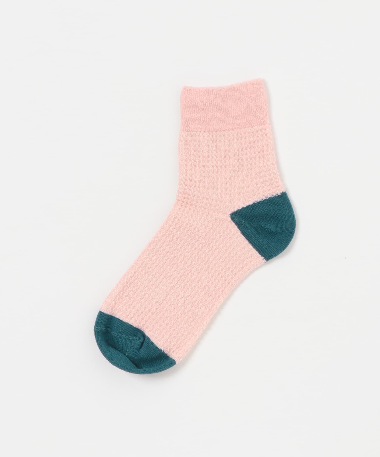 YAHAE　OC WAFFLE PATTERN SOCKS 08PINK S