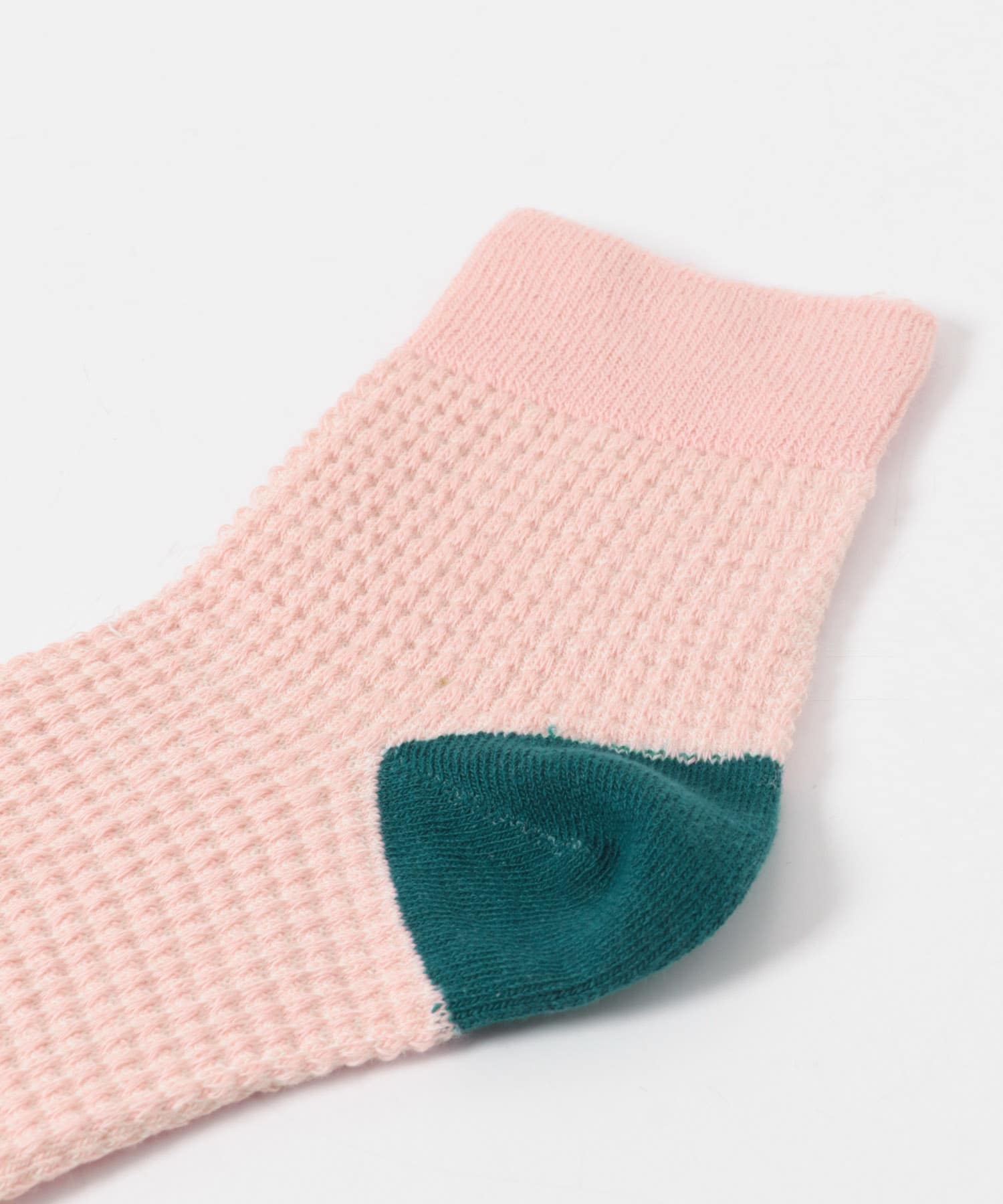 YAHAE　OC WAFFLE PATTERN SOCKS 08PINK S