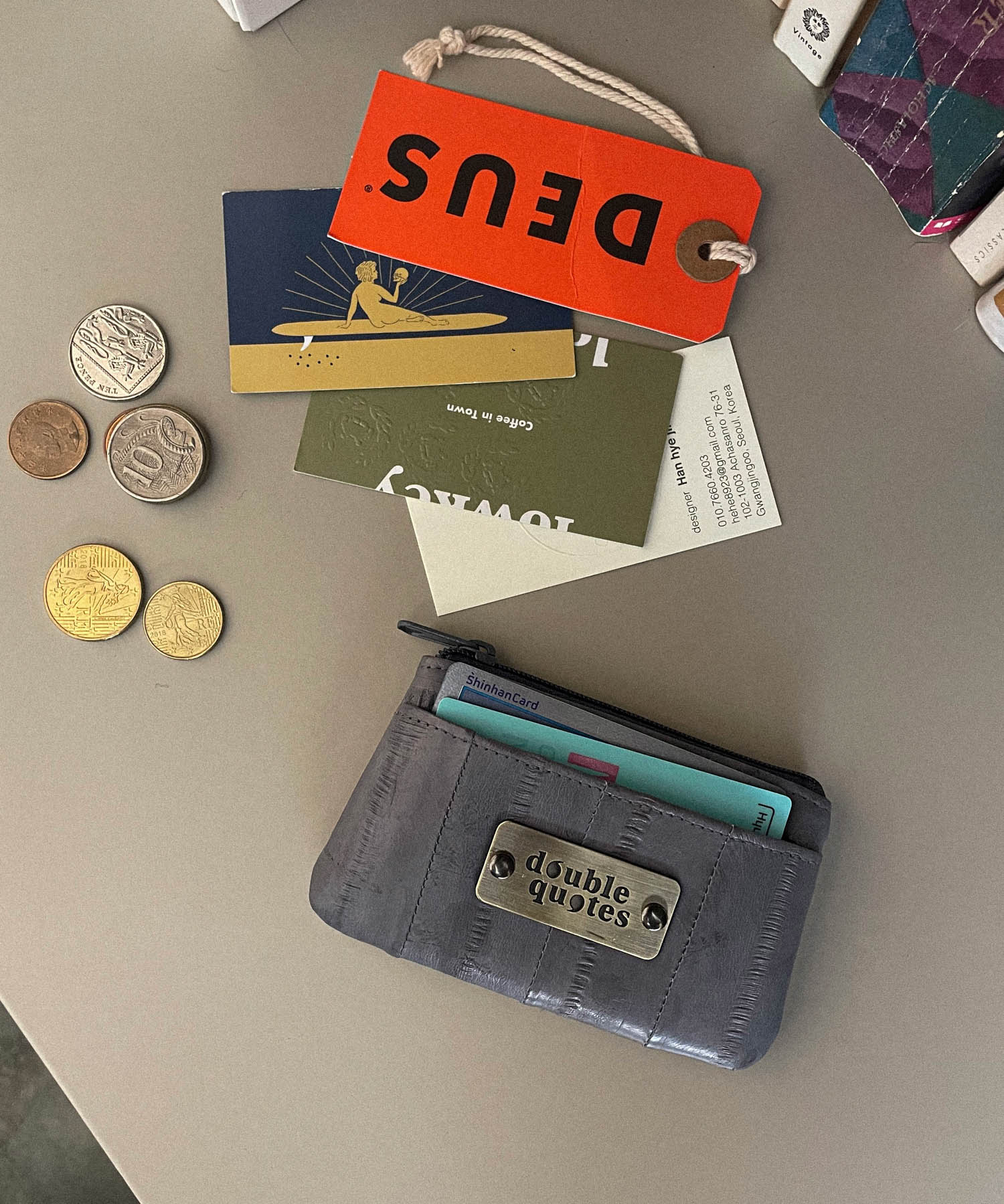 double quotes　BUTTER CARD HOLDER 1ST