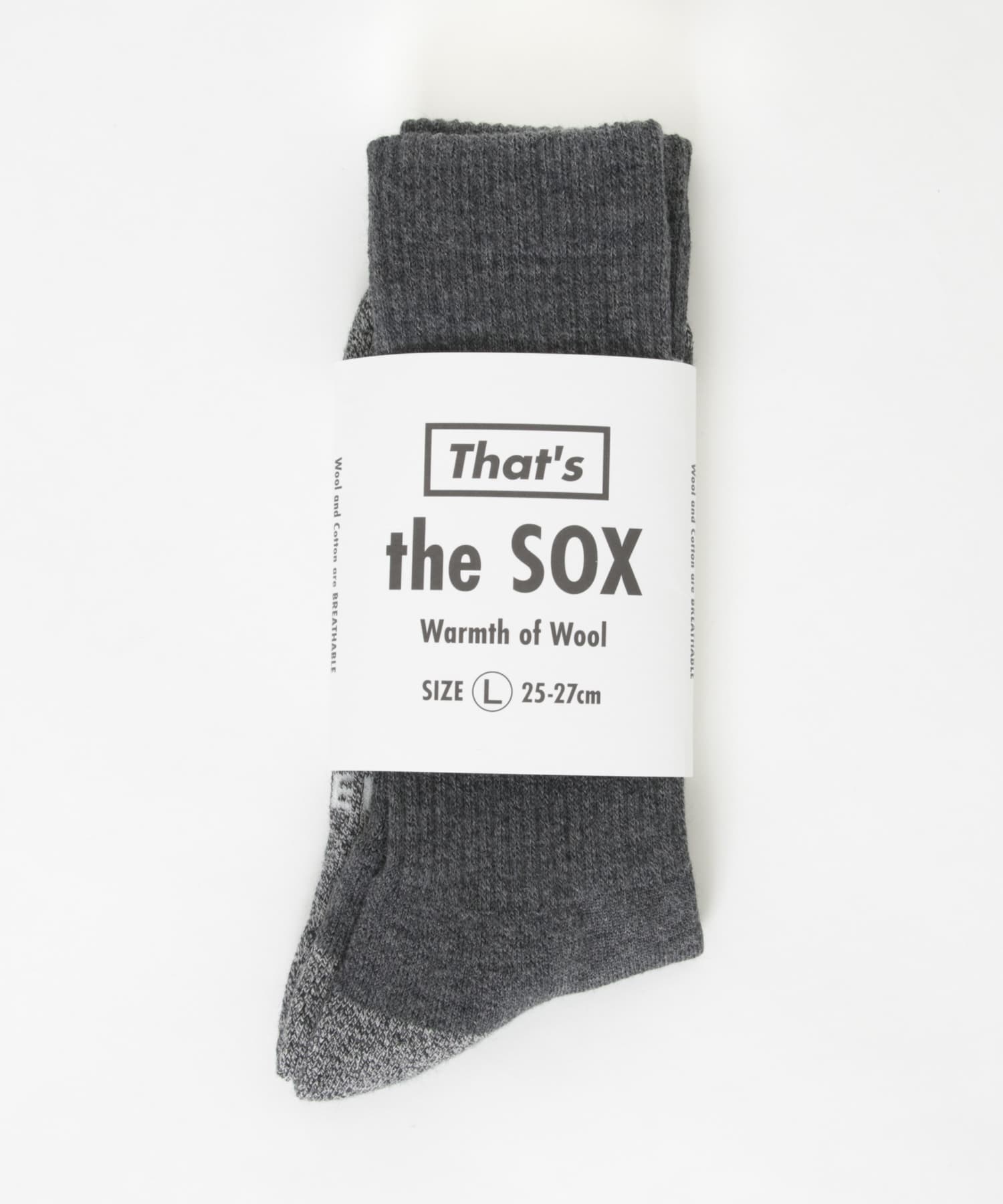 That’s　THE SOX WARMTH OF WOOL BLACK M