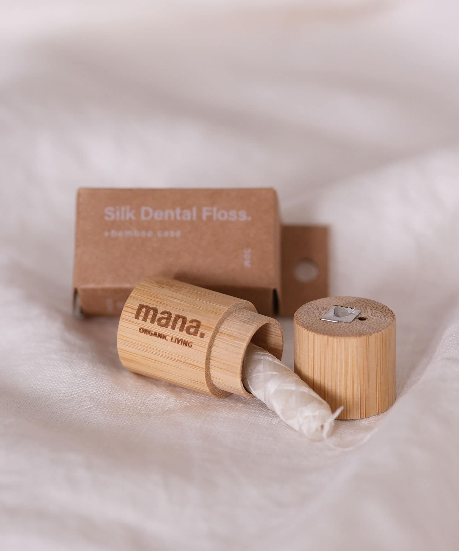 mana. ORGANIC LIVING　絹のデンタルフロス