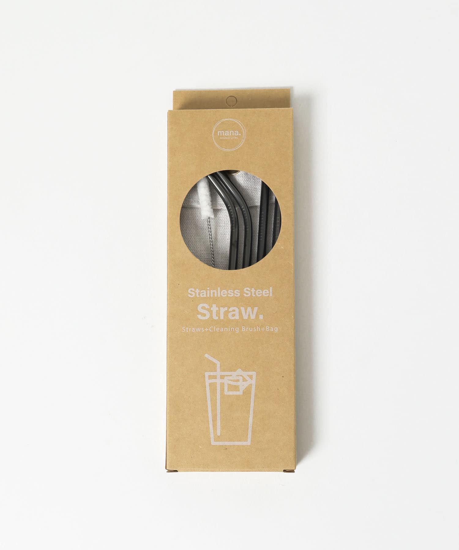 mana. ORGANIC LIVING　ステンレス製ストロー