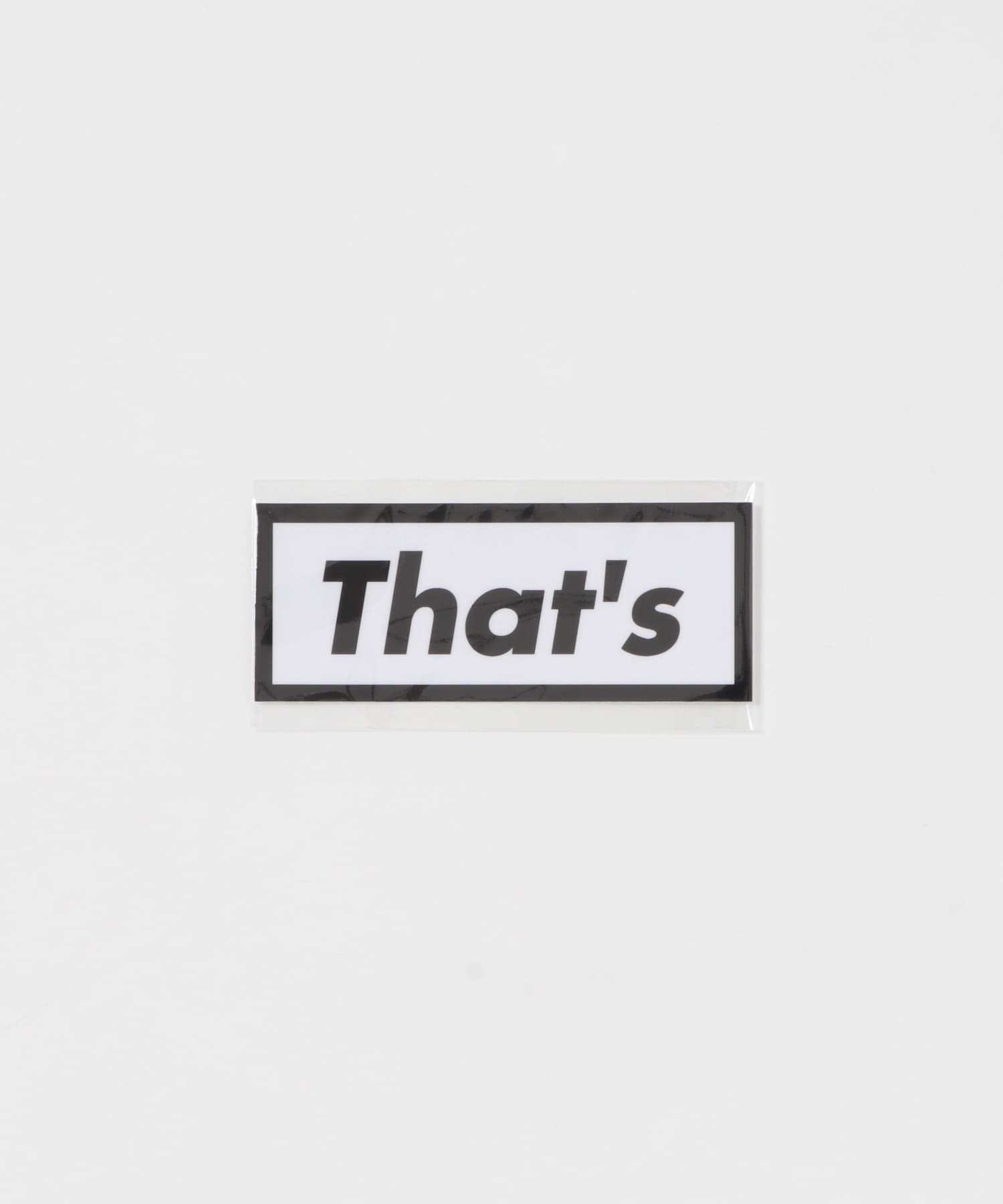 That’s　THATS STICKER B