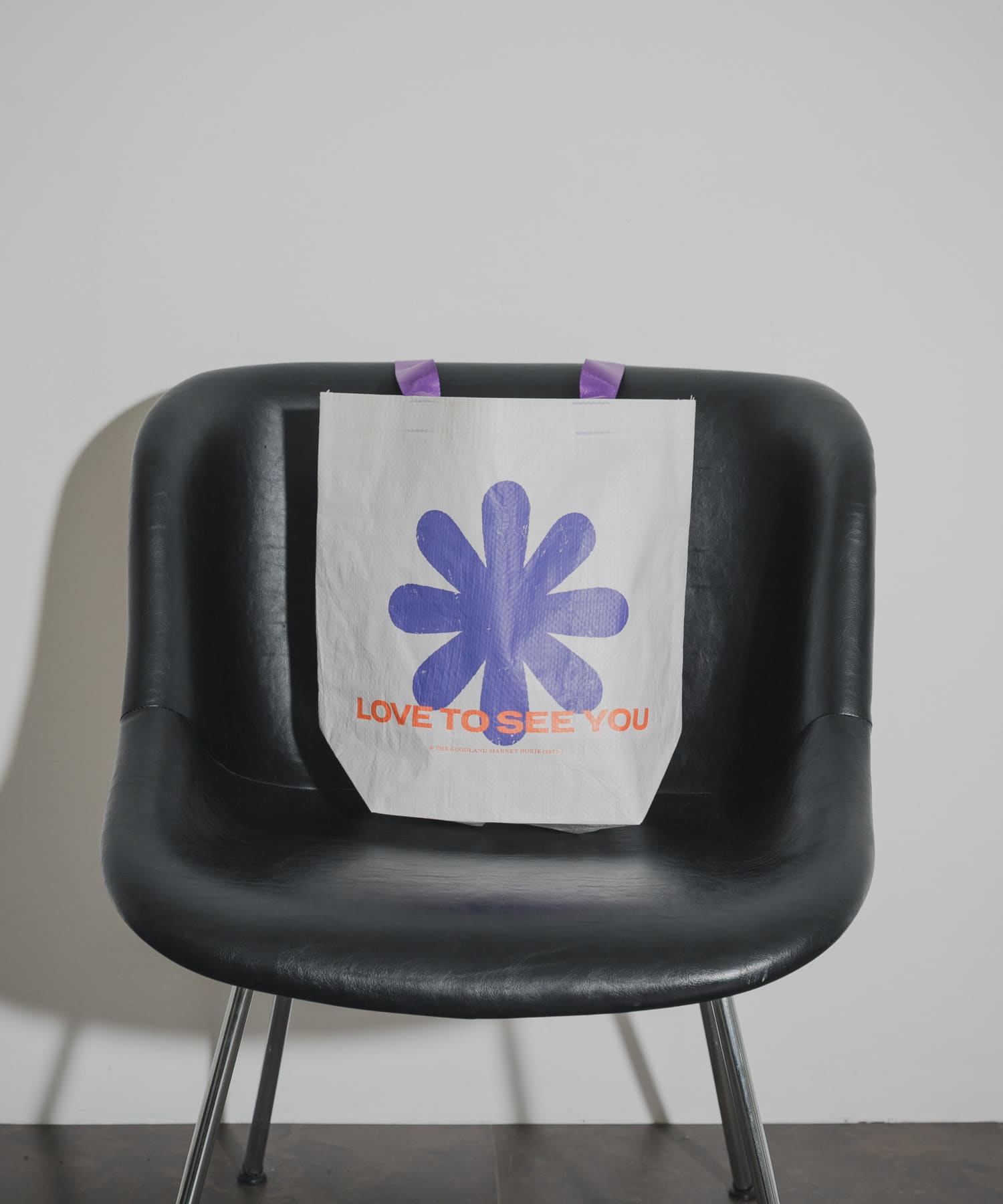 ザ グッドランド マーケット GOOD FLOWER GRAPHIC BAG(One WHITE