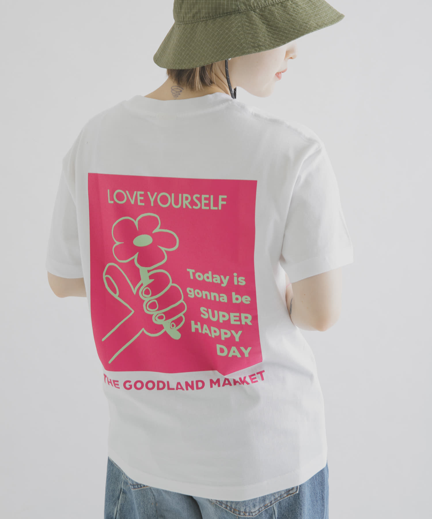 ザ グッドランド マーケット　THE GOODLAND TEE-flower