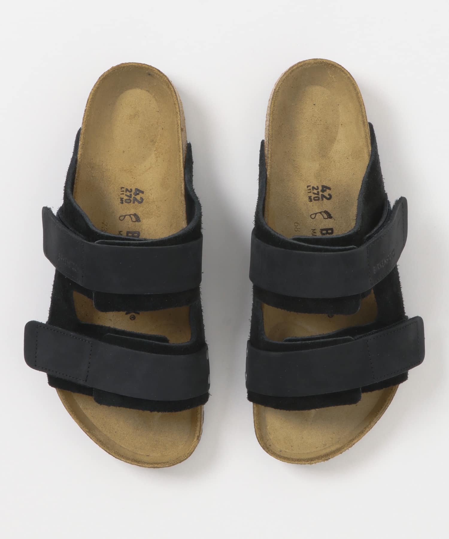 BIRKENSTOCK　UJI LENB/LEVE BLACK-REGULAR BLACK 40