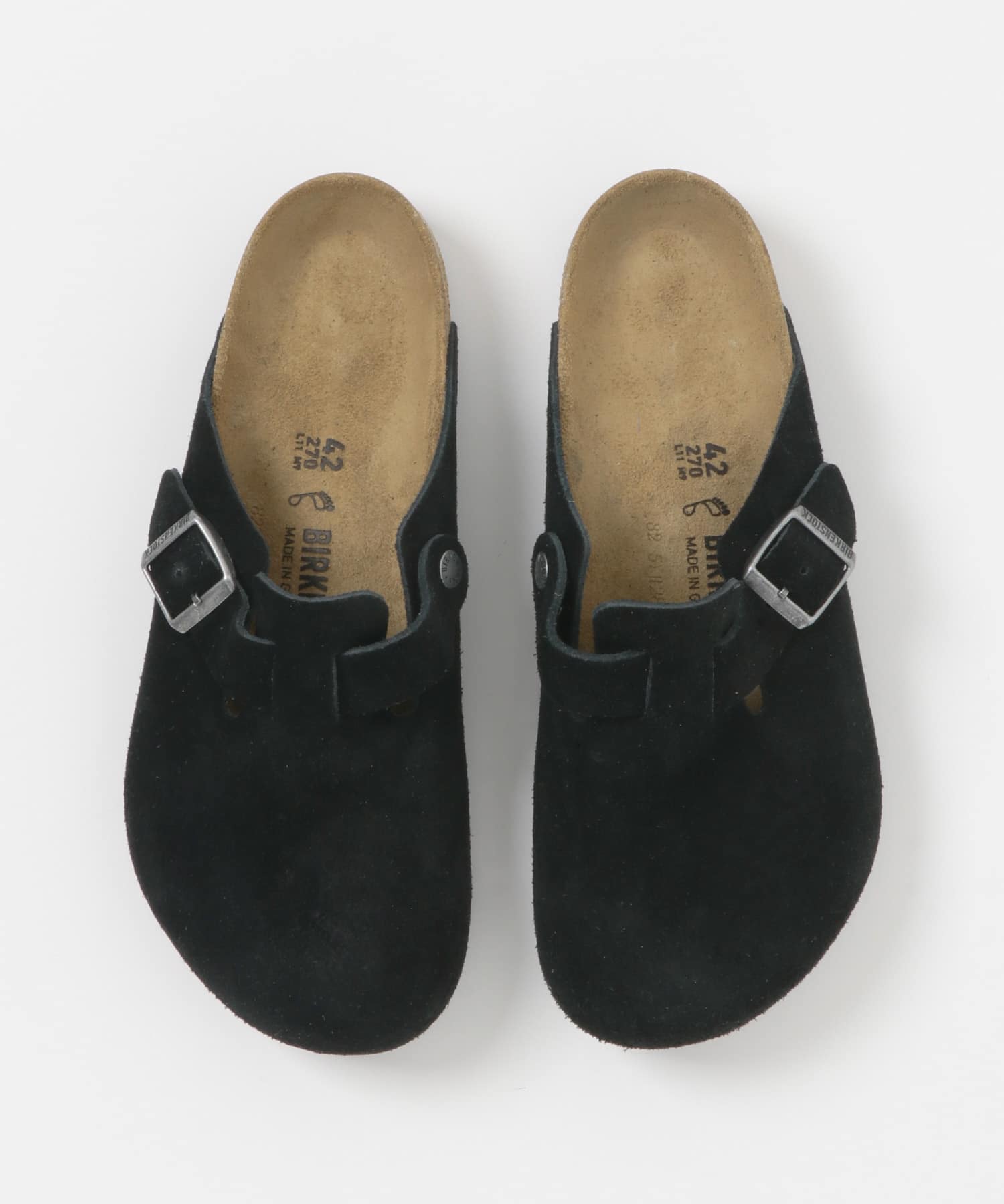 BIRKENSTOCK　BOSTON LEVE BLACK-REGULAR BLACK 40