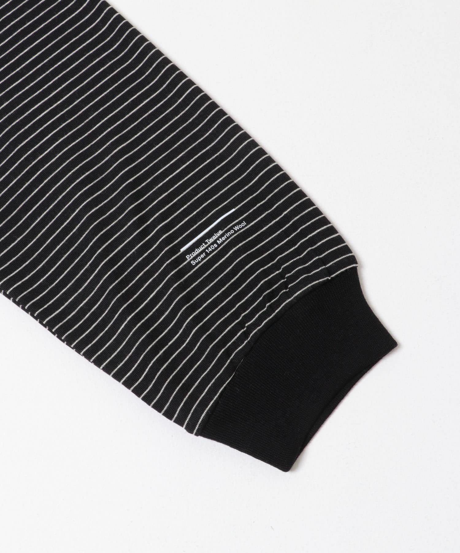 Product Twelve　SUPER 140’S MW L/S BLACK ST 2