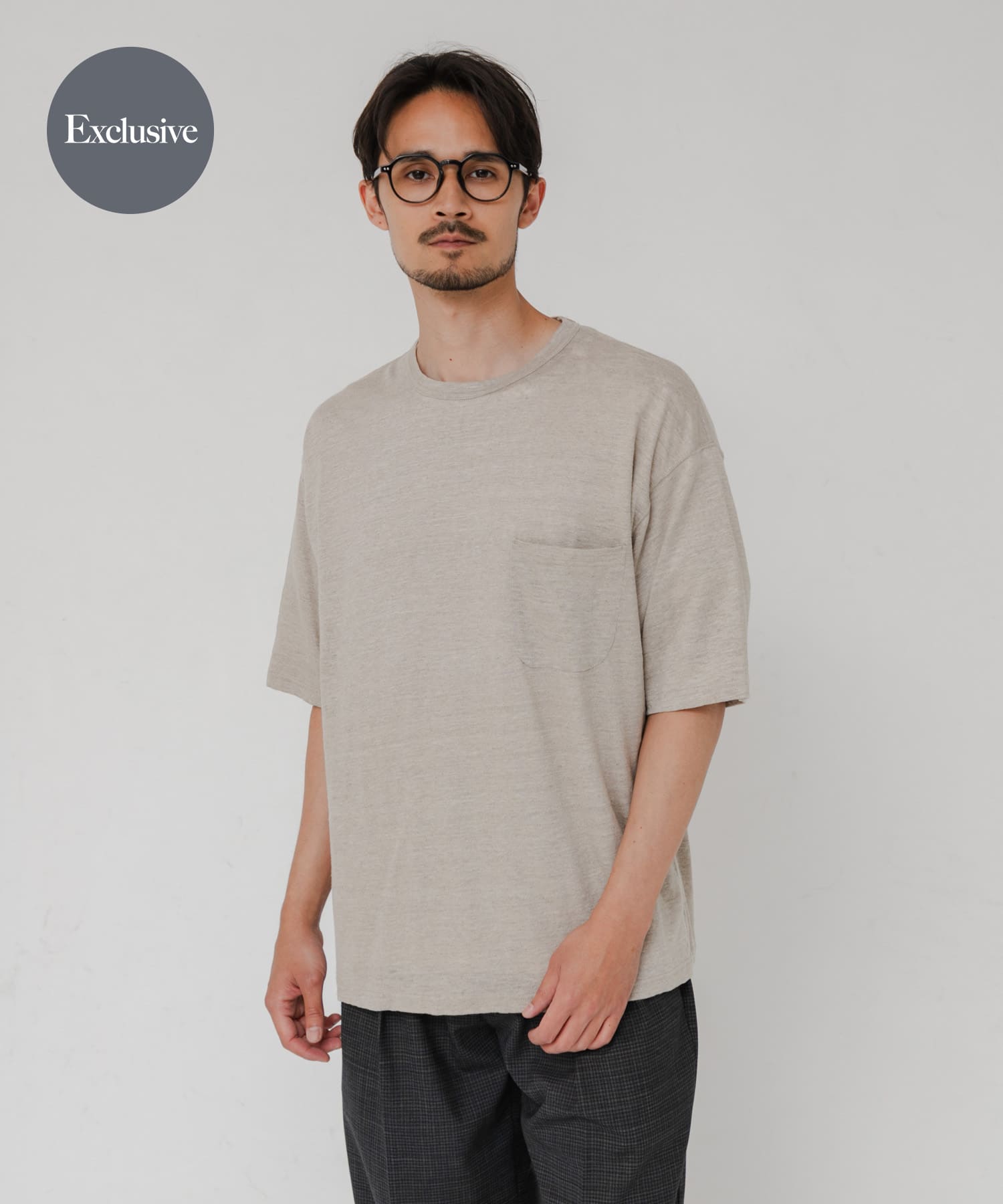 『別注』YLEVE×URBAN RESEARCH　LINEN POCKET T-SHIRTS