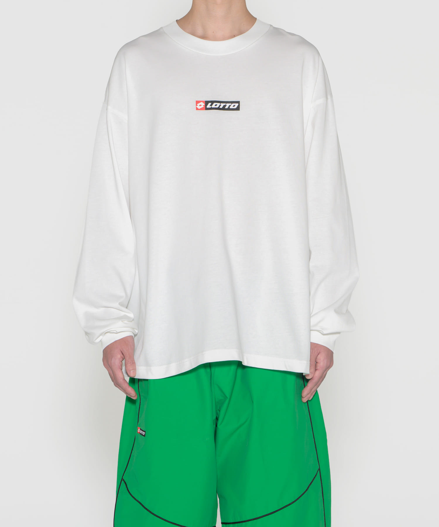 LOTTO　M/N/T BACK PRINT LONG-SLEEVE T-SHIRTS WHITE M