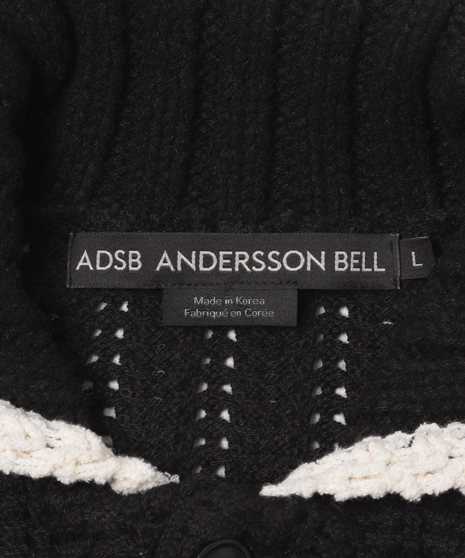 新品未使用 ADSB Andersson Bellクロシェ コットンカーディガン Andersson Bell UNI NEW F/CLR CARDIGAN(L ECRU): トップス｜URBAN