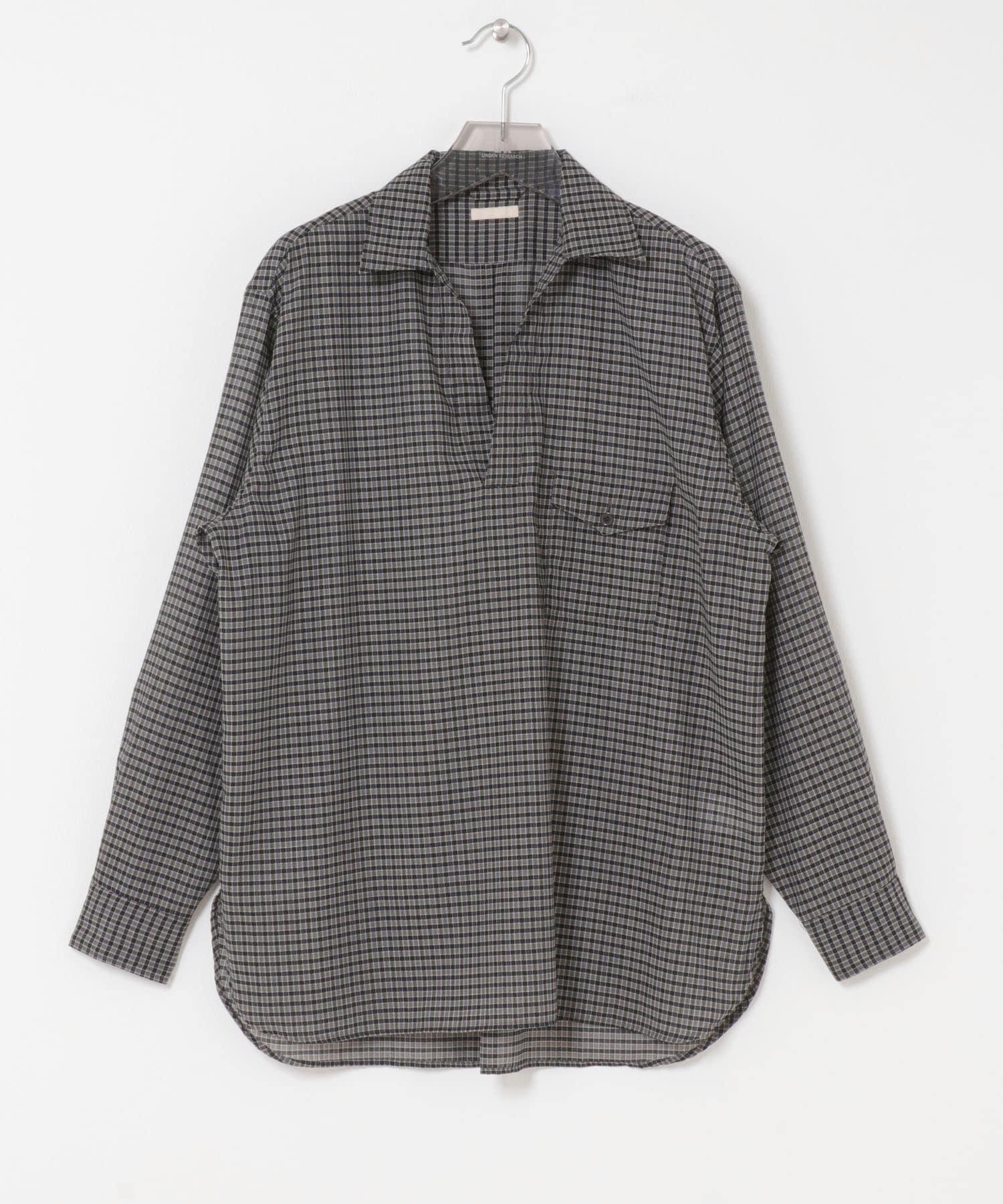 ULTERIOR　WOOL CHECK SKIPPER SHIRTS