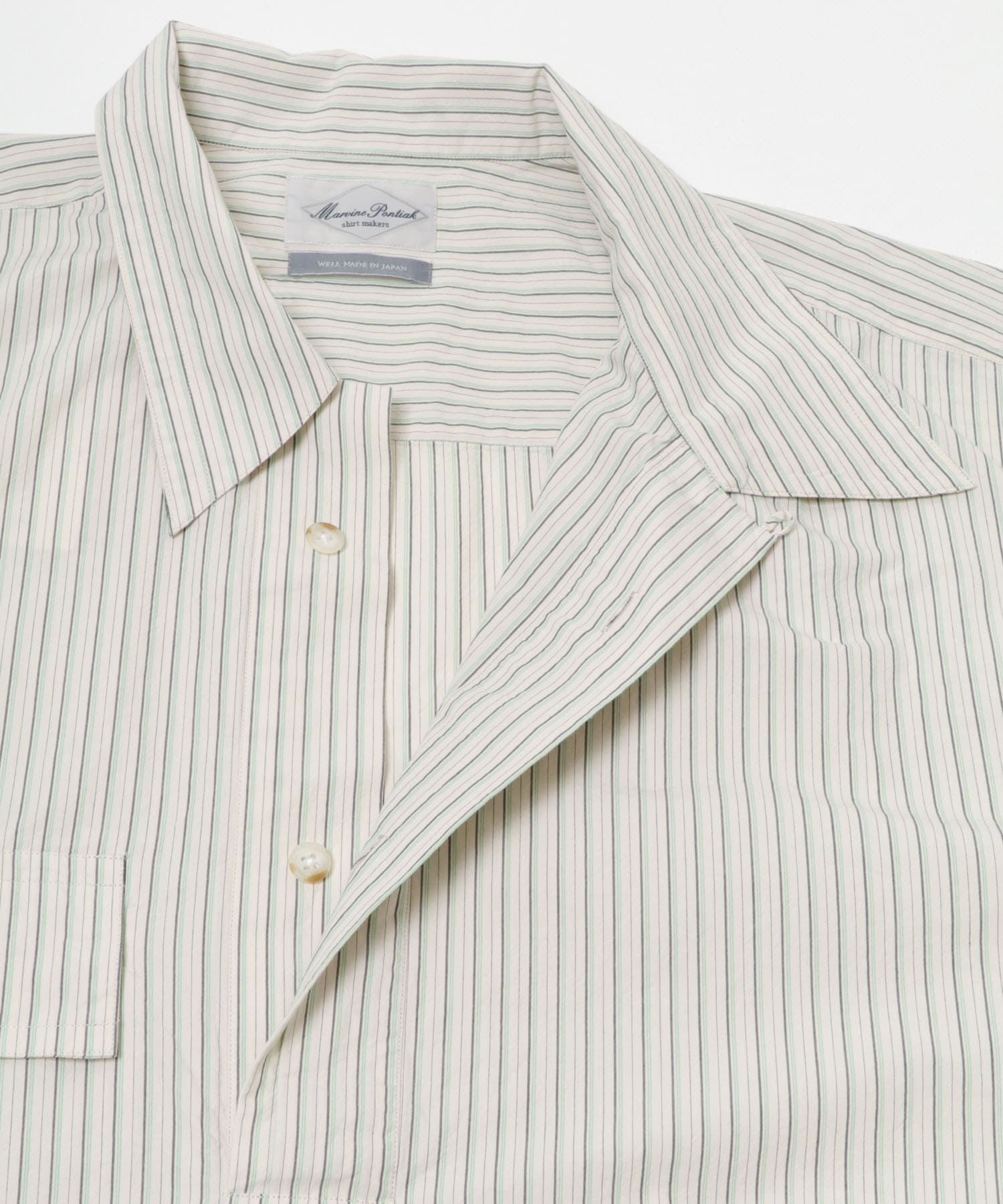 Marvine Pontiak Shirt Makers　TWIST PULLOVER BEIGE ST One