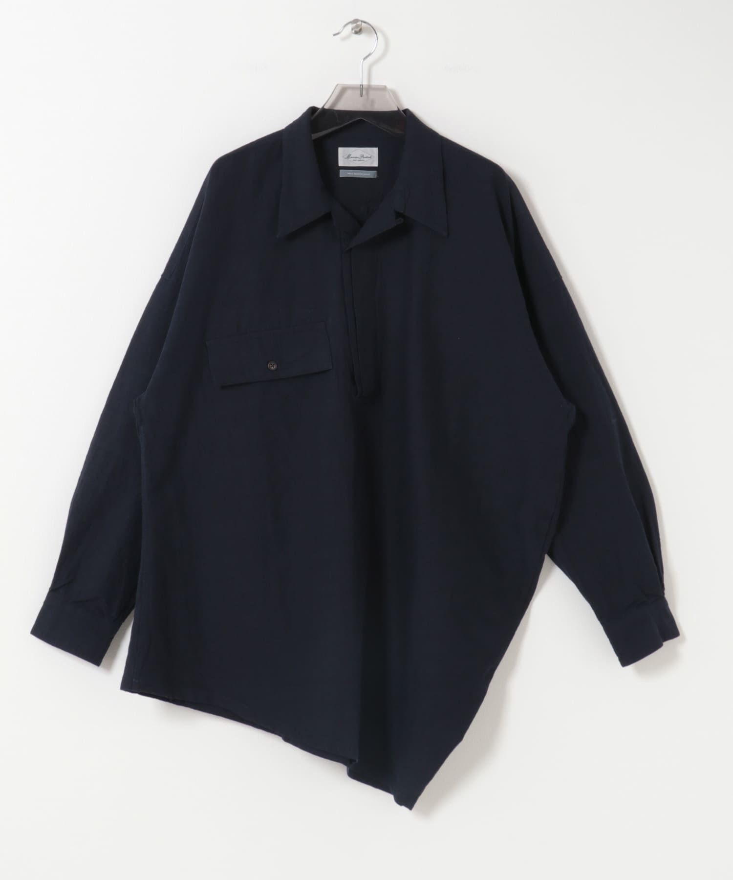 Marvine Pontiak Shirt Makers　TWIST PULLOVER DARK NAVY One