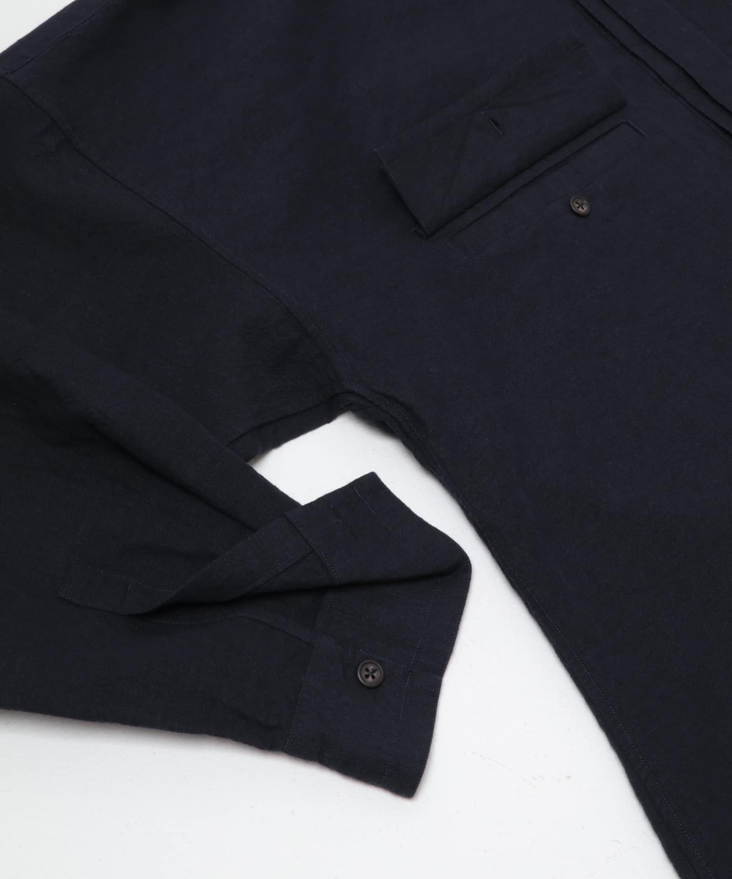 Marvine Pontiak Shirt Makers　TWIST PULLOVER DARK NAVY One