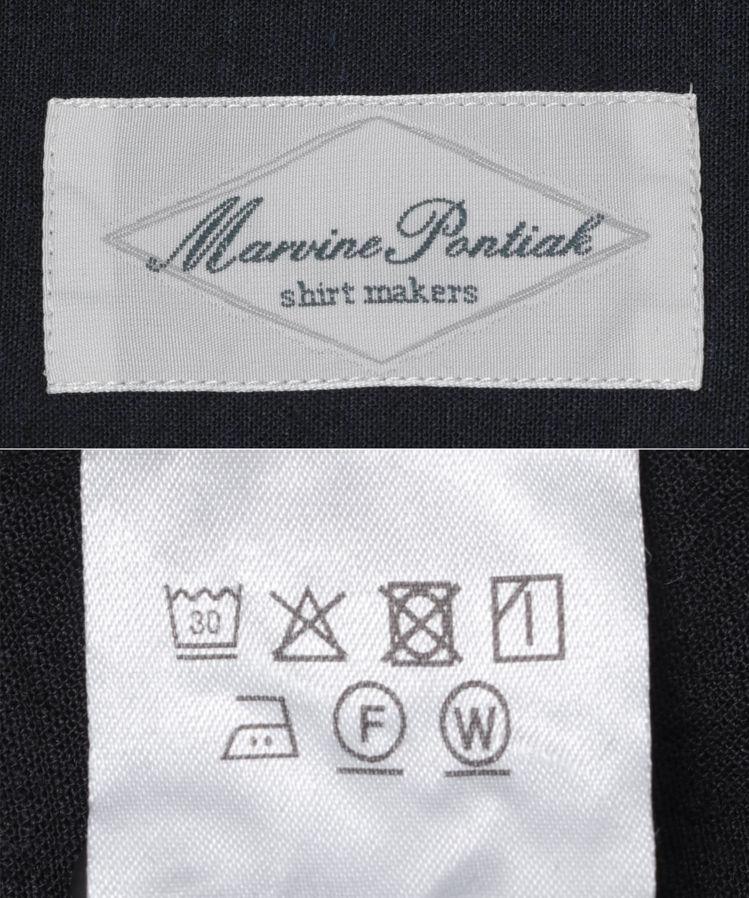 Marvine Pontiak Shirt Makers　TWIST PULLOVER DARK NAVY One