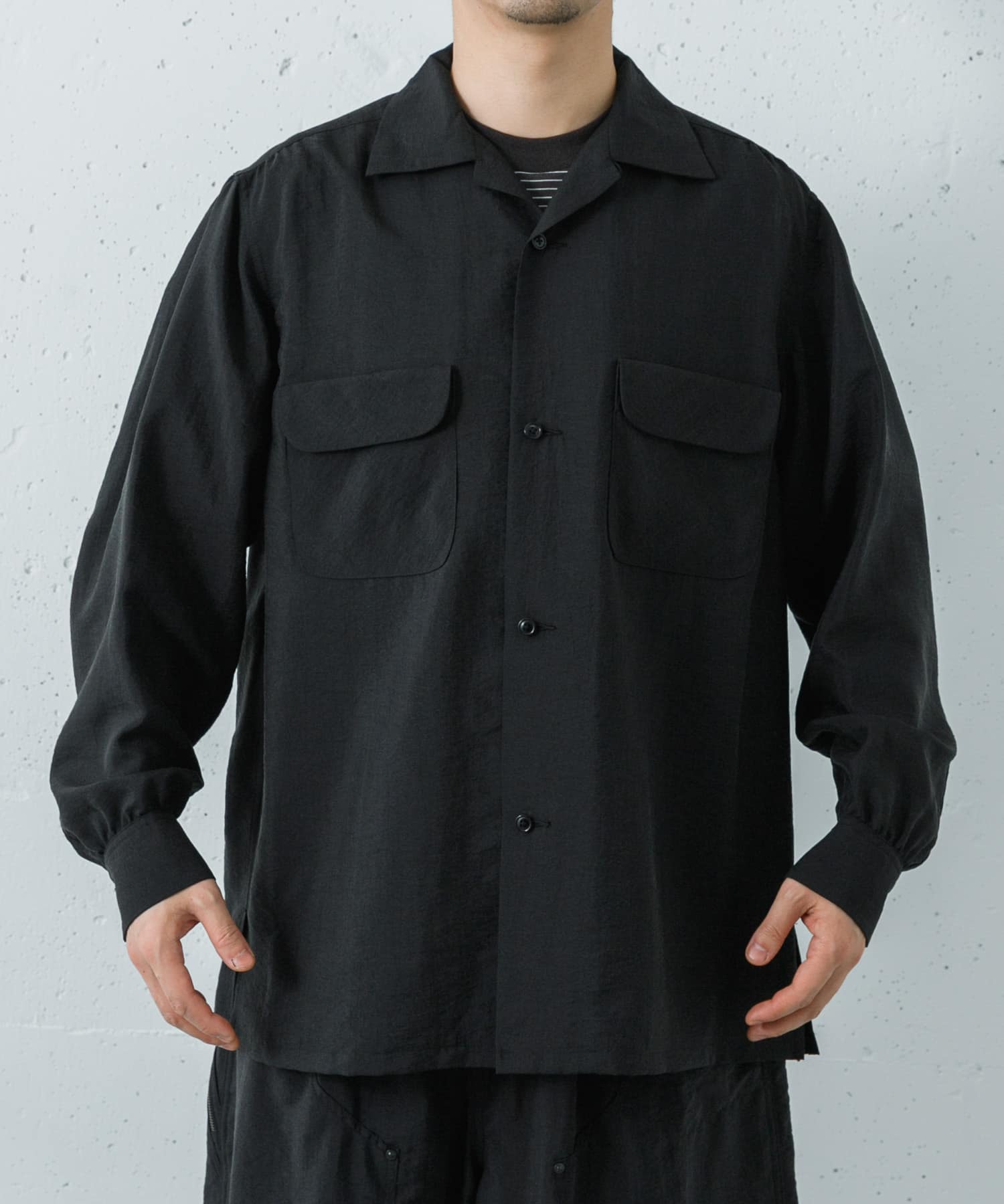 Product Twelve SILK NYLON WORK SHIRTS(2 BLACK): トップス｜URBAN