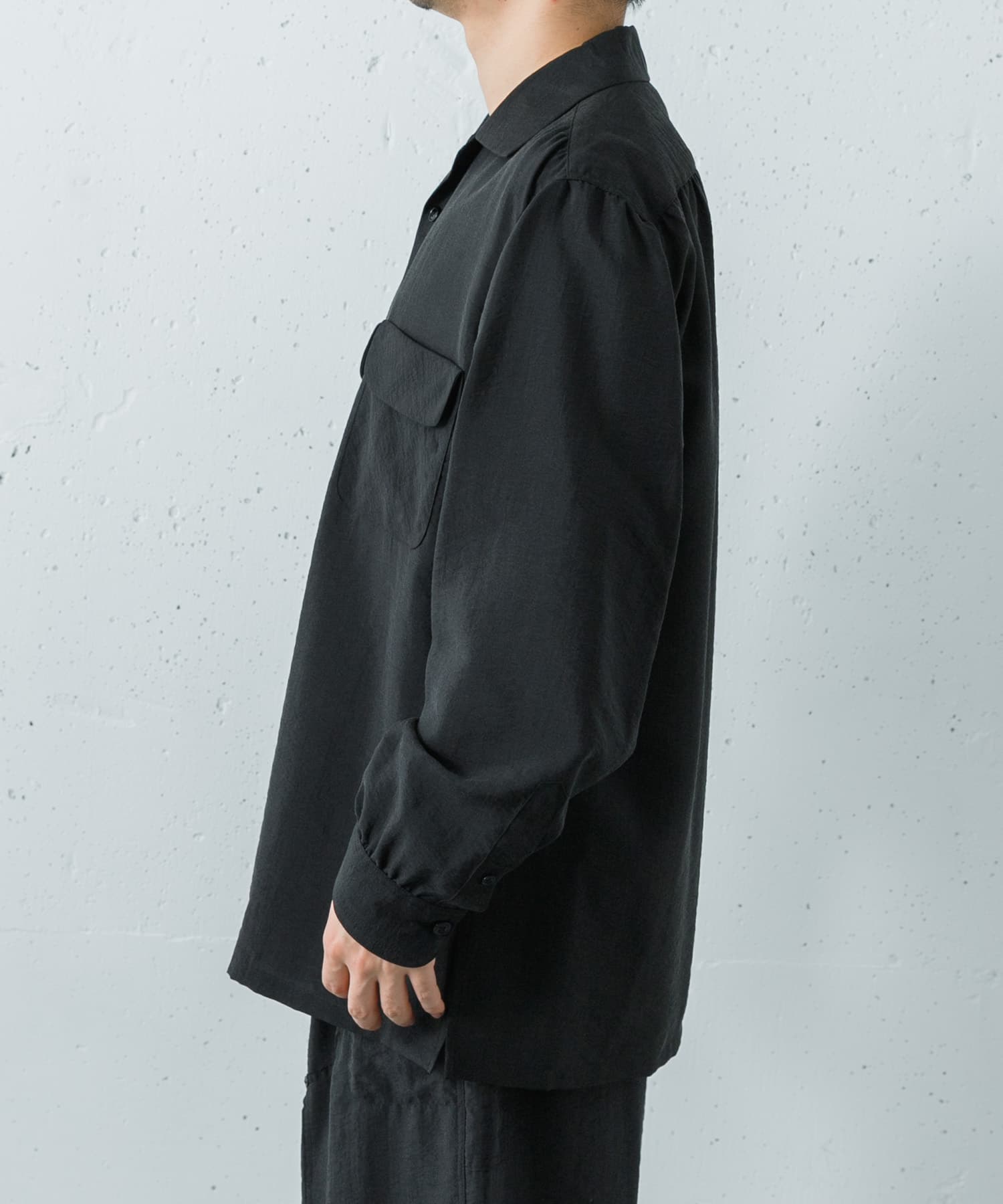 Product Twelve SILK NYLON WORK SHIRTS(2 BLACK): トップス｜URBAN