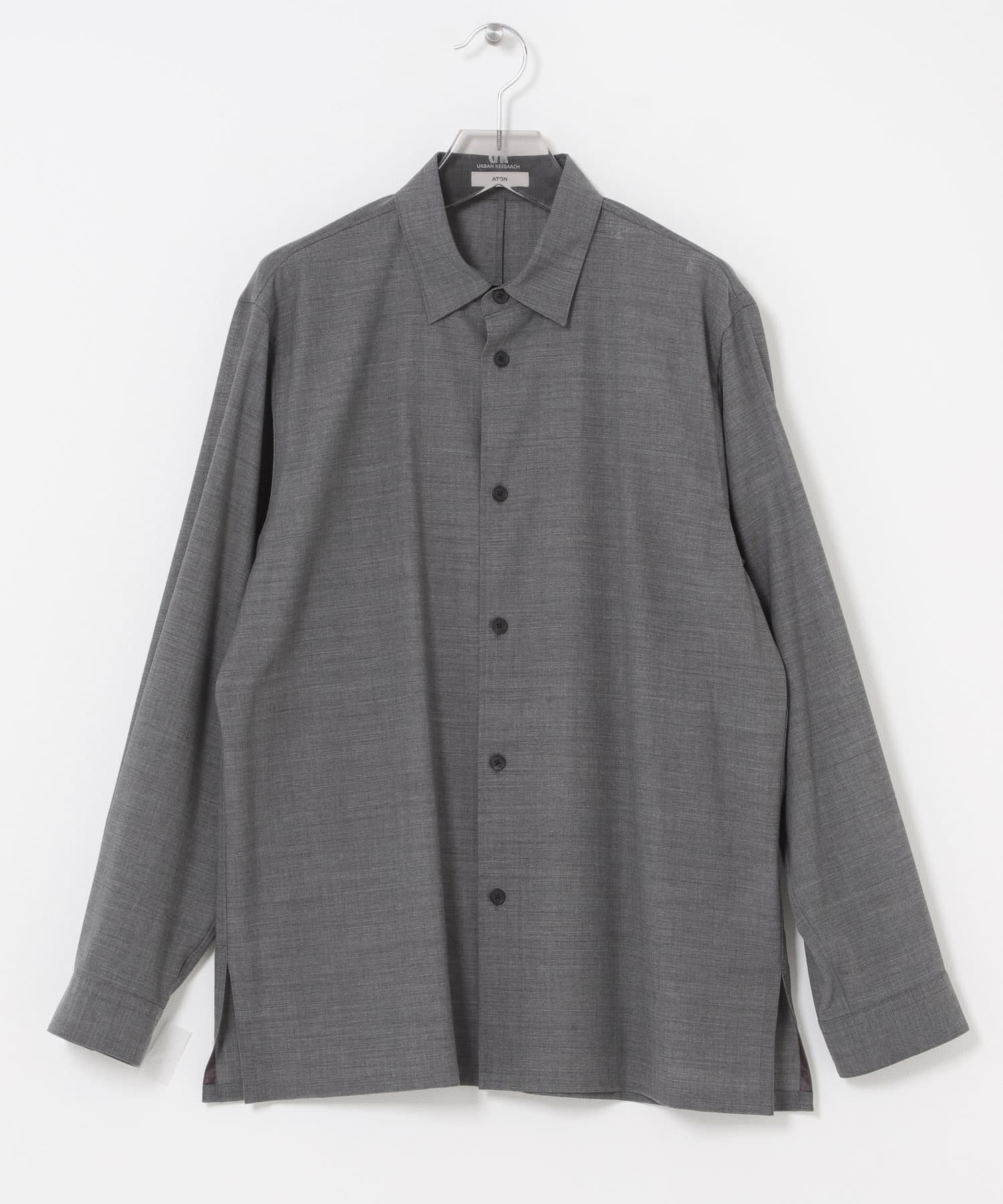 ATON WOOL GAUZE LOOSE FIT SHIRTS(4 GRAY): トップス｜URBAN RESEARCH