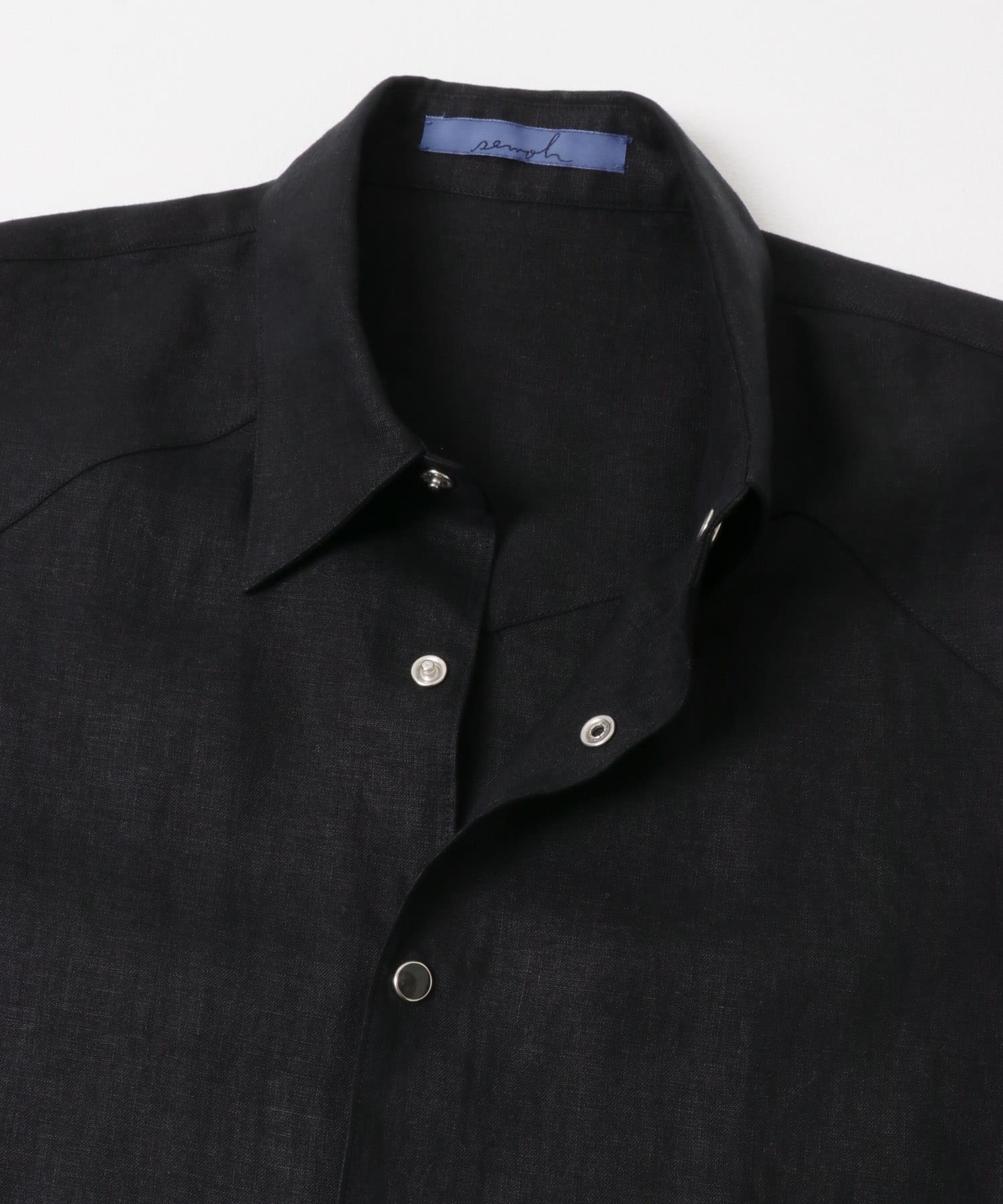 semoh　EASTERN WESTERN SHIRTS BLACK 2