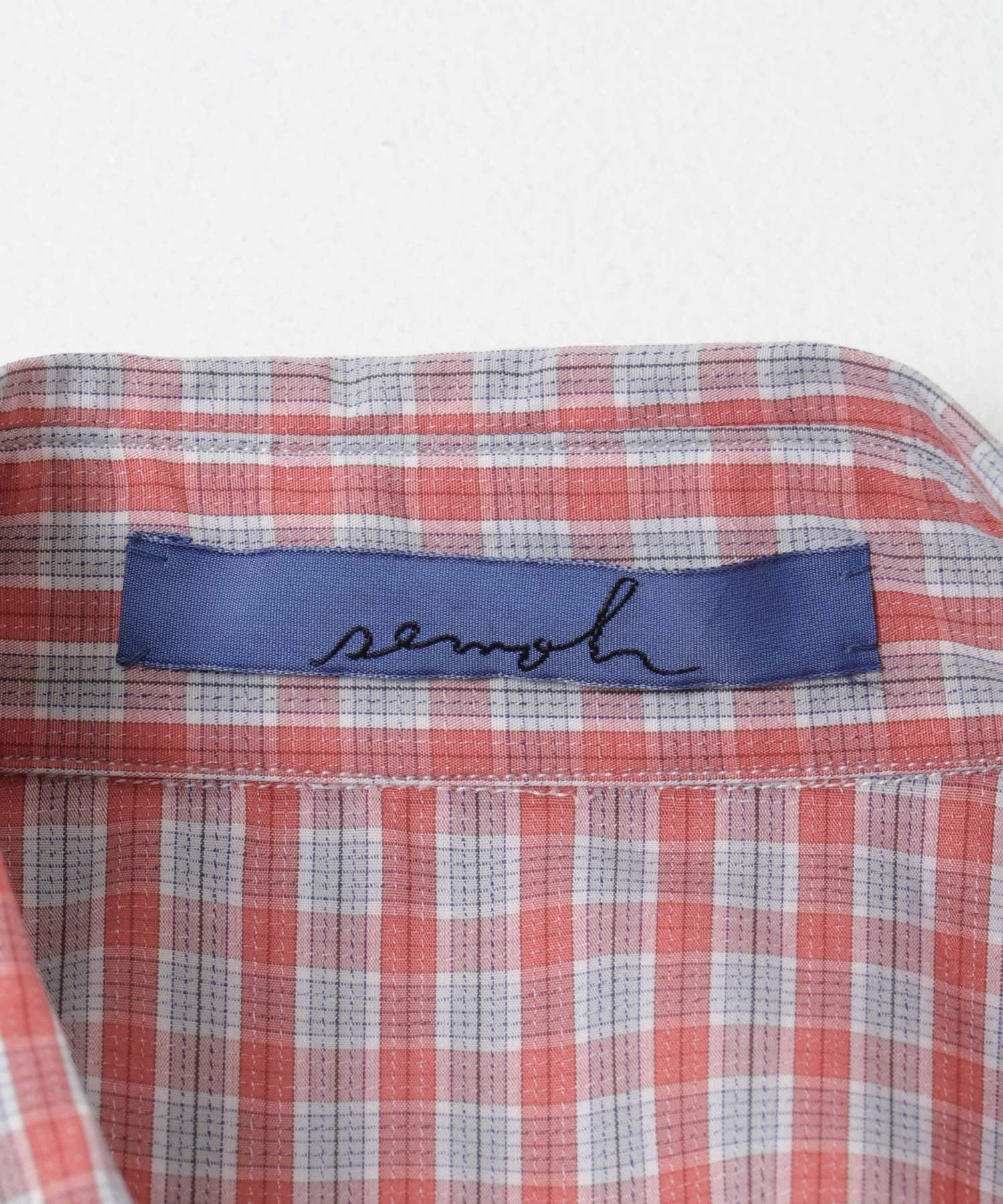 semoh　EASTERN WESTERN SHIRTS RED CHECK 2