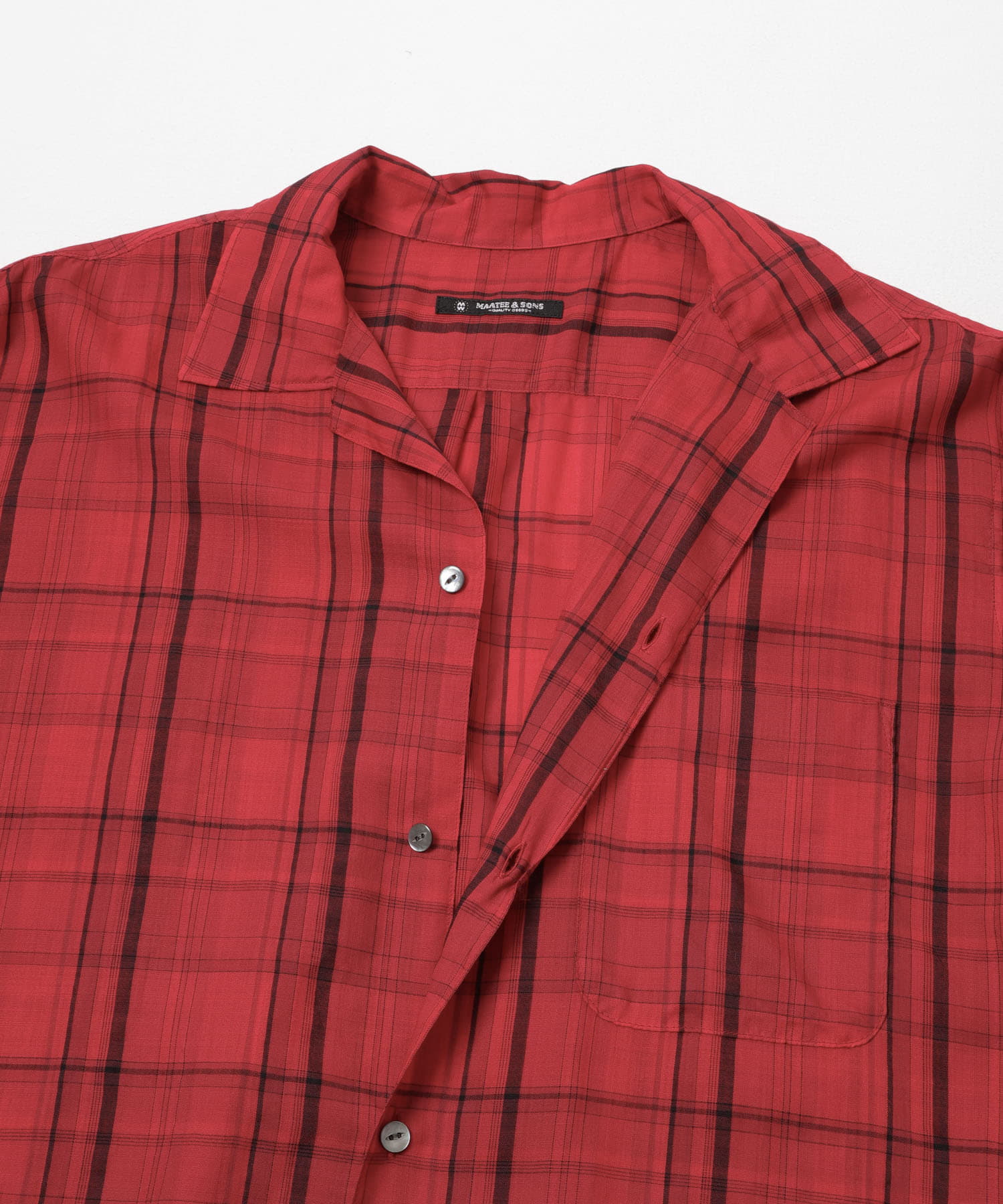 MAATEE SONS　OPEN COLLAR フリンジ C/25 RED 2