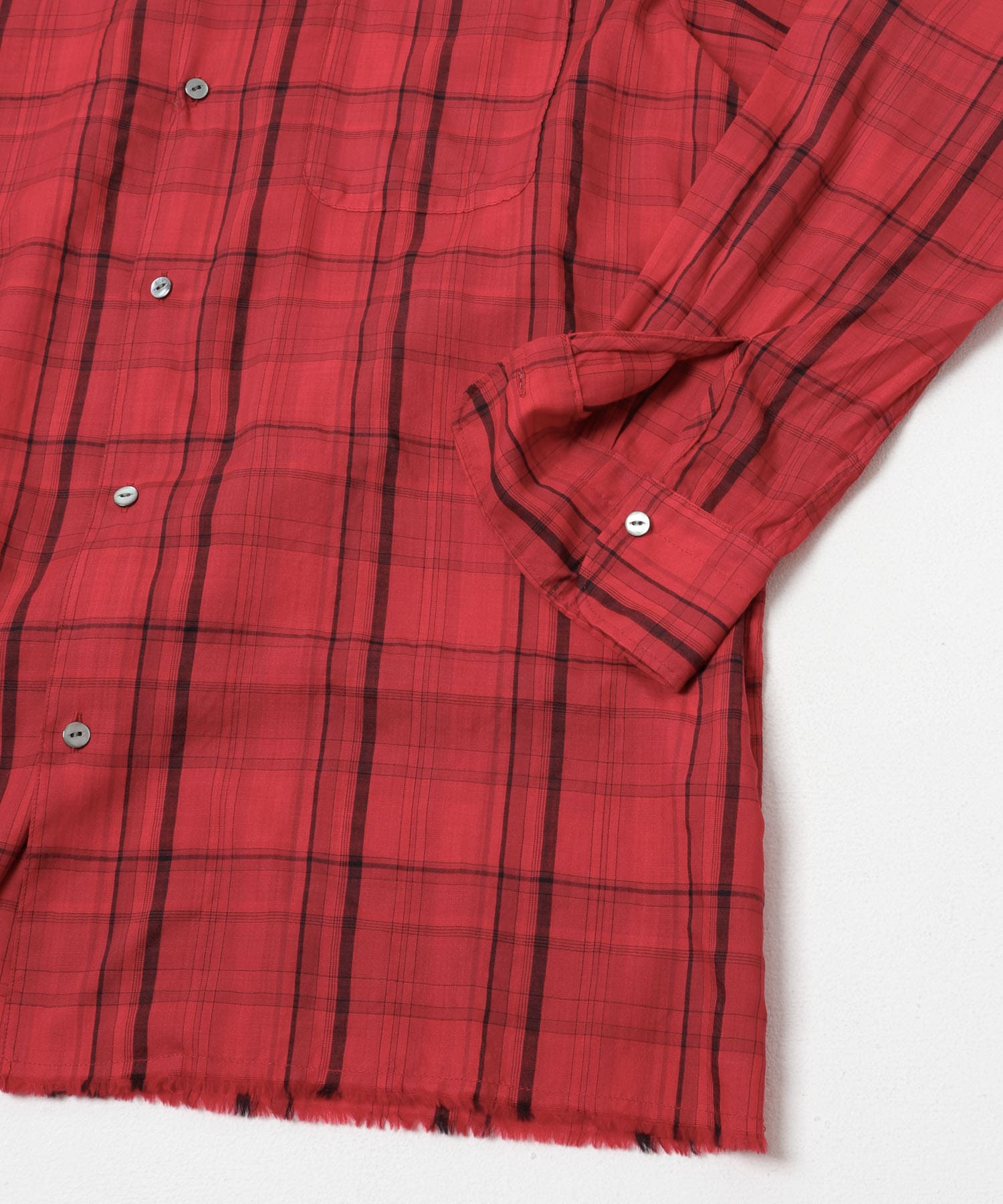 MAATEE SONS　OPEN COLLAR フリンジ C/25 RED 2