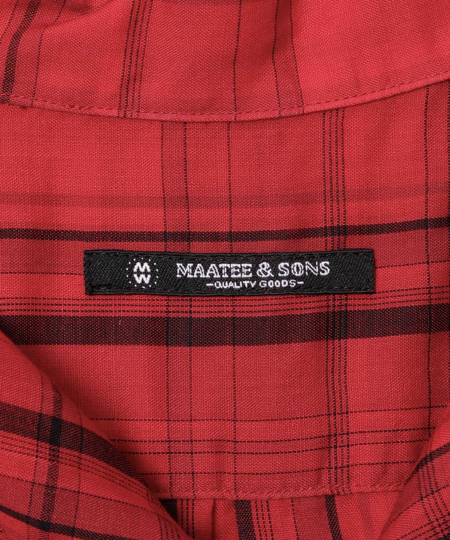 MAATEE SONS　OPEN COLLAR フリンジ C/25 RED 2
