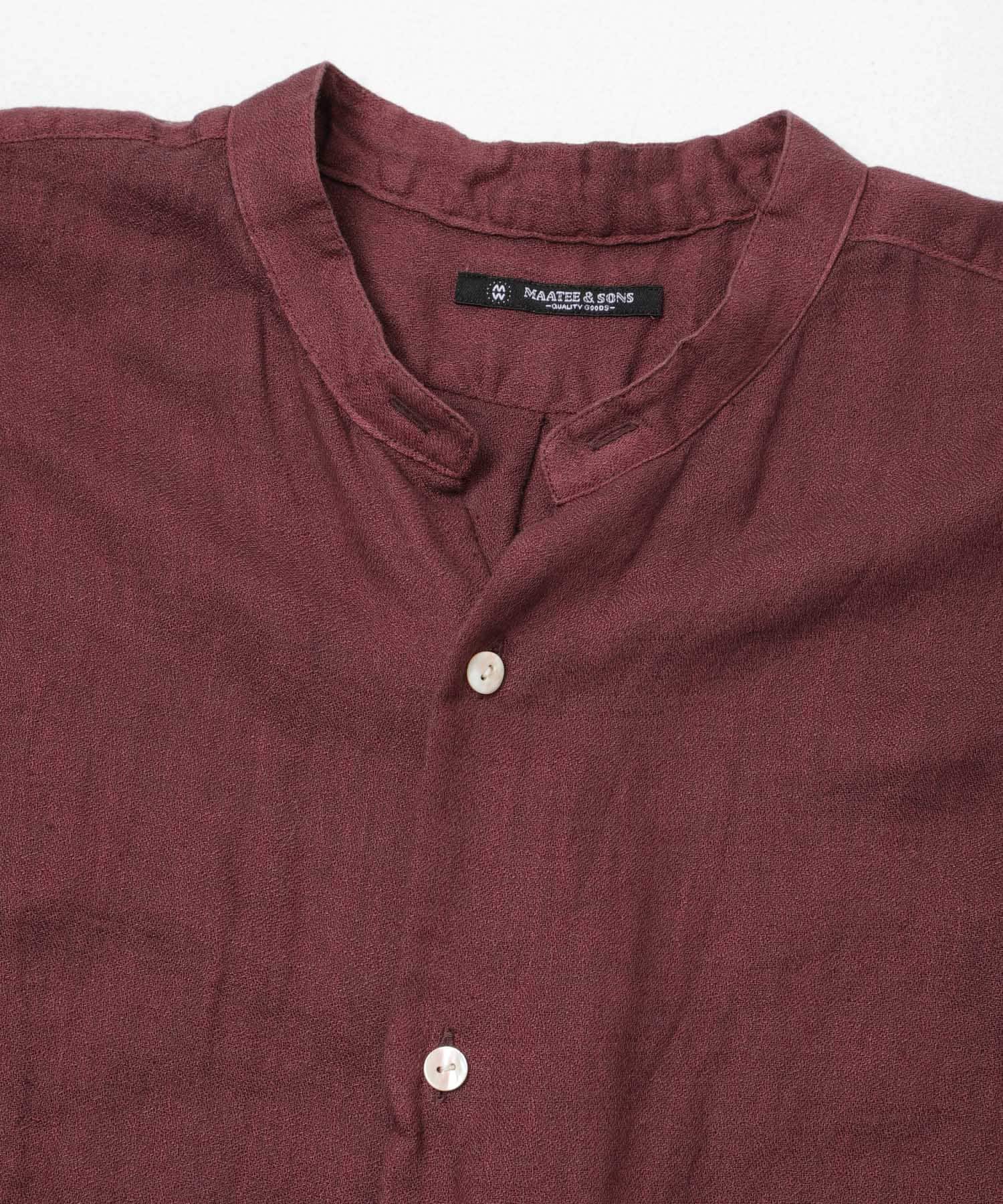 MAATEE&SONS　フリンジSHIRTS C/24 アカツチ 2