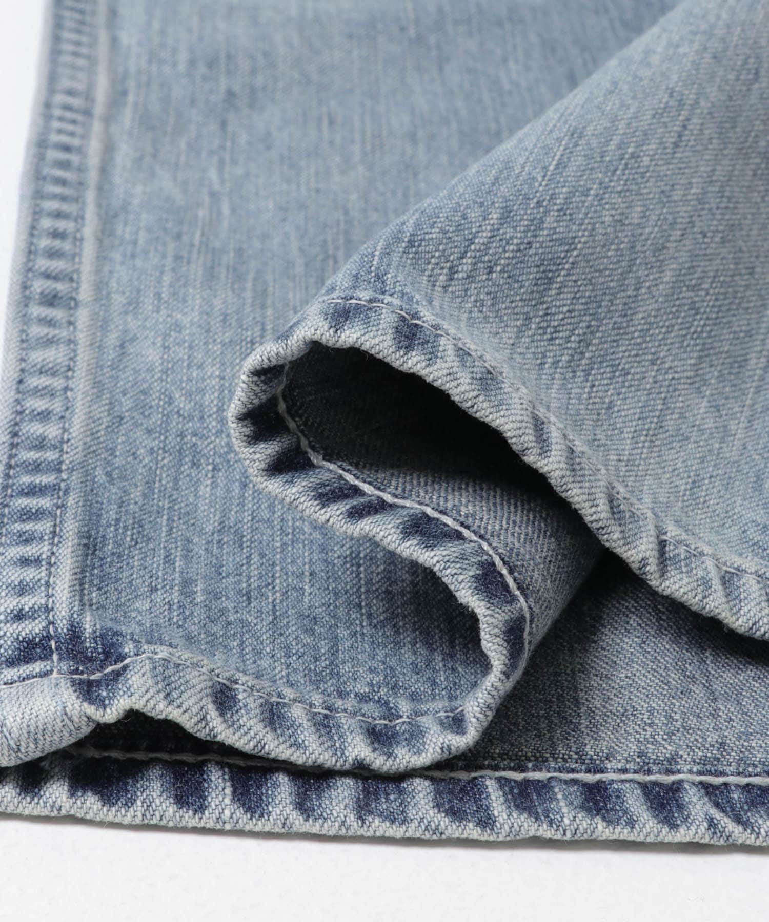 ULTERIOR　LIGHT DENIM PAINTER PANTS FADE BLUE 4