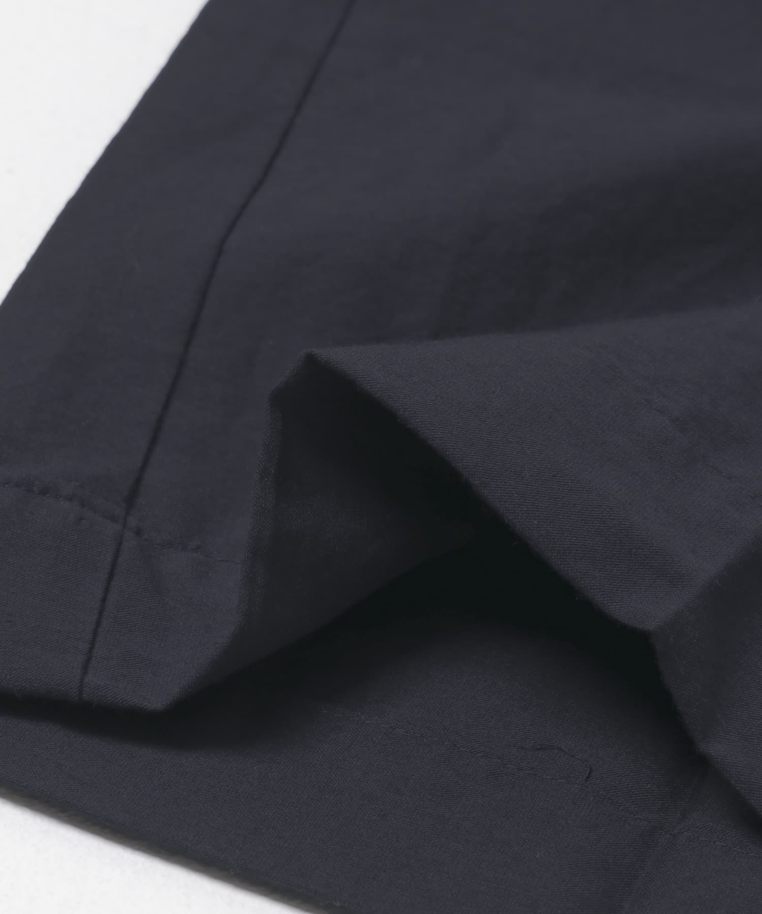 FUJI　COTTON SILK BELTLESS PANTS NAVY 5
