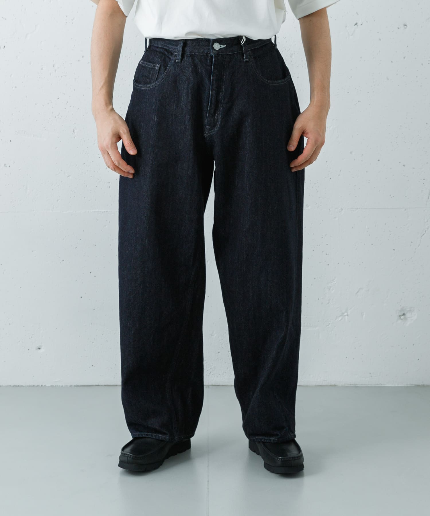 CIOTA WIDE BAGGY 5 POCKET PANTS(30 DARK NAVY): ボトム｜URBAN