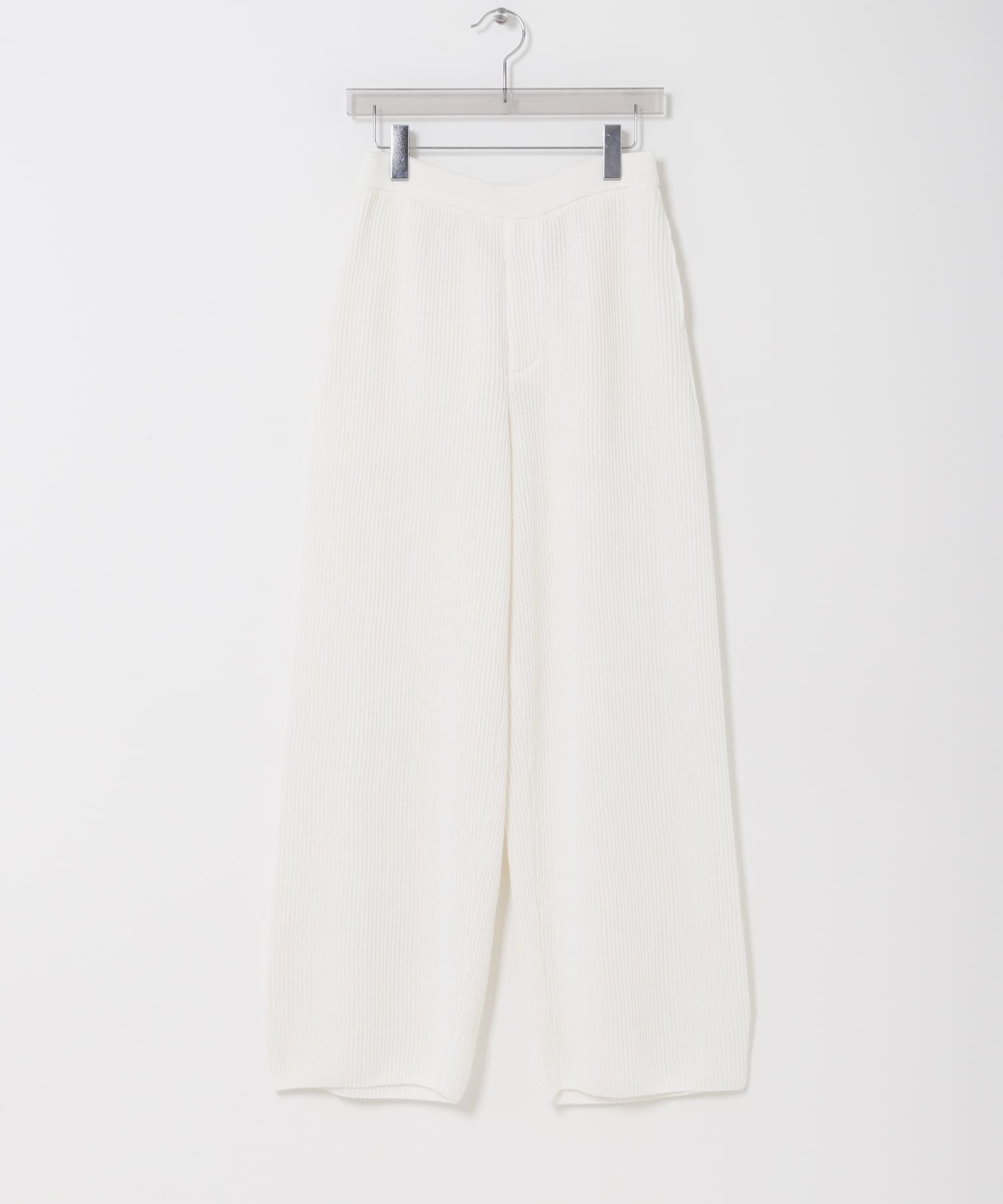 PURLAM　WASHI M-G AZE WD ST PANTS WHITE 2