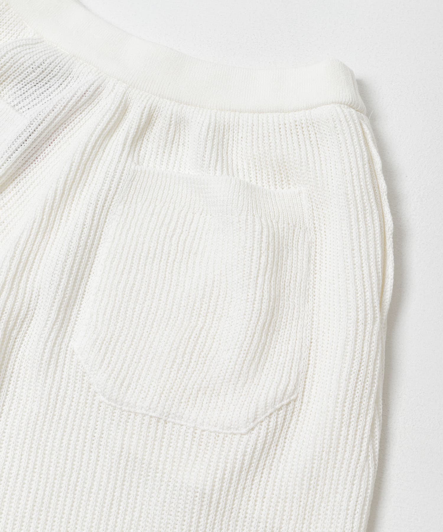 PURLAM　WASHI M-G AZE WD ST PANTS WHITE 2