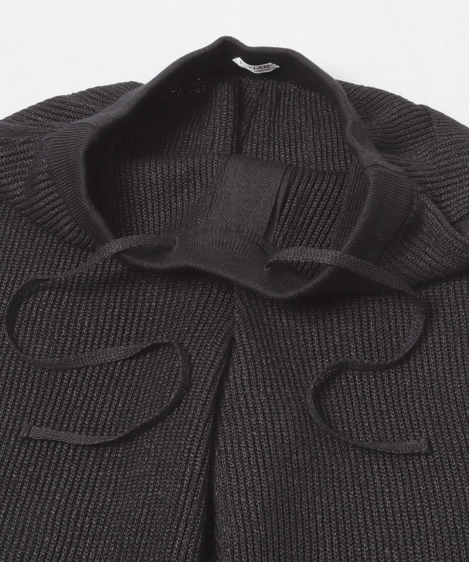 PURLAM　WASHI M-G AZE WD ST PANTS BLACK 2