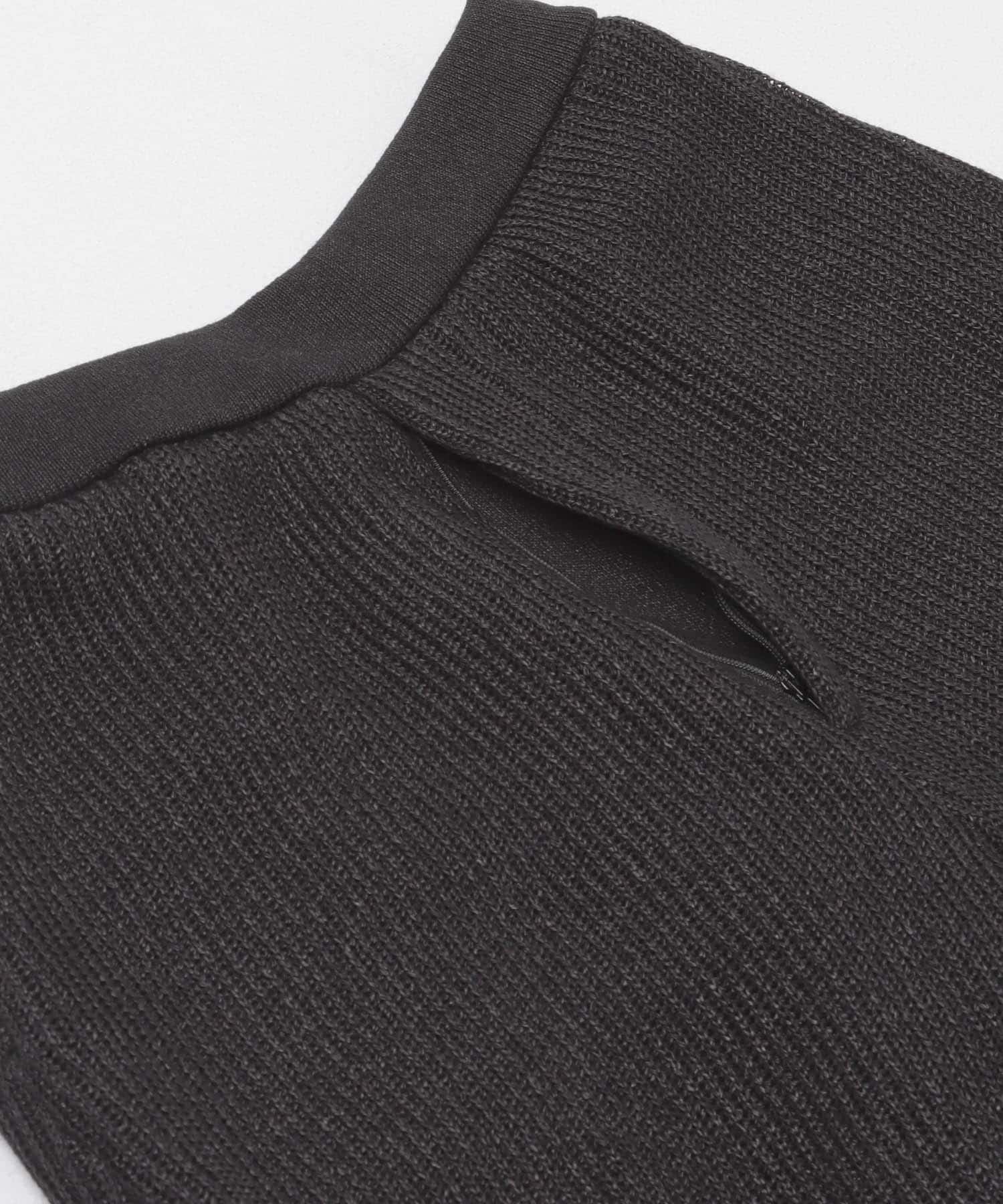 PURLAM　WASHI M-G AZE WD ST PANTS BLACK 2