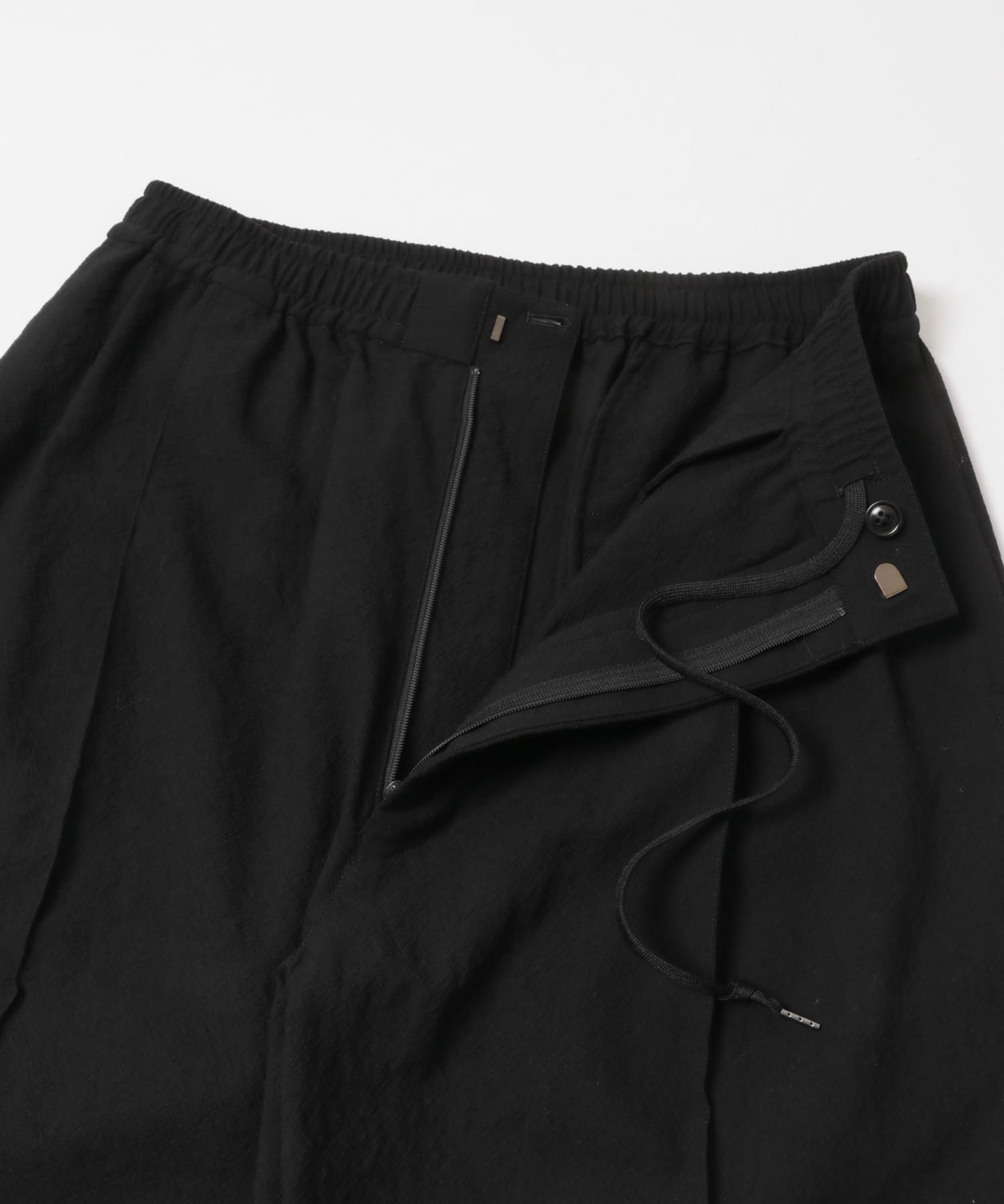 Product Twelve　TECHNO WOOL SLP TROUSERS BLACK 2