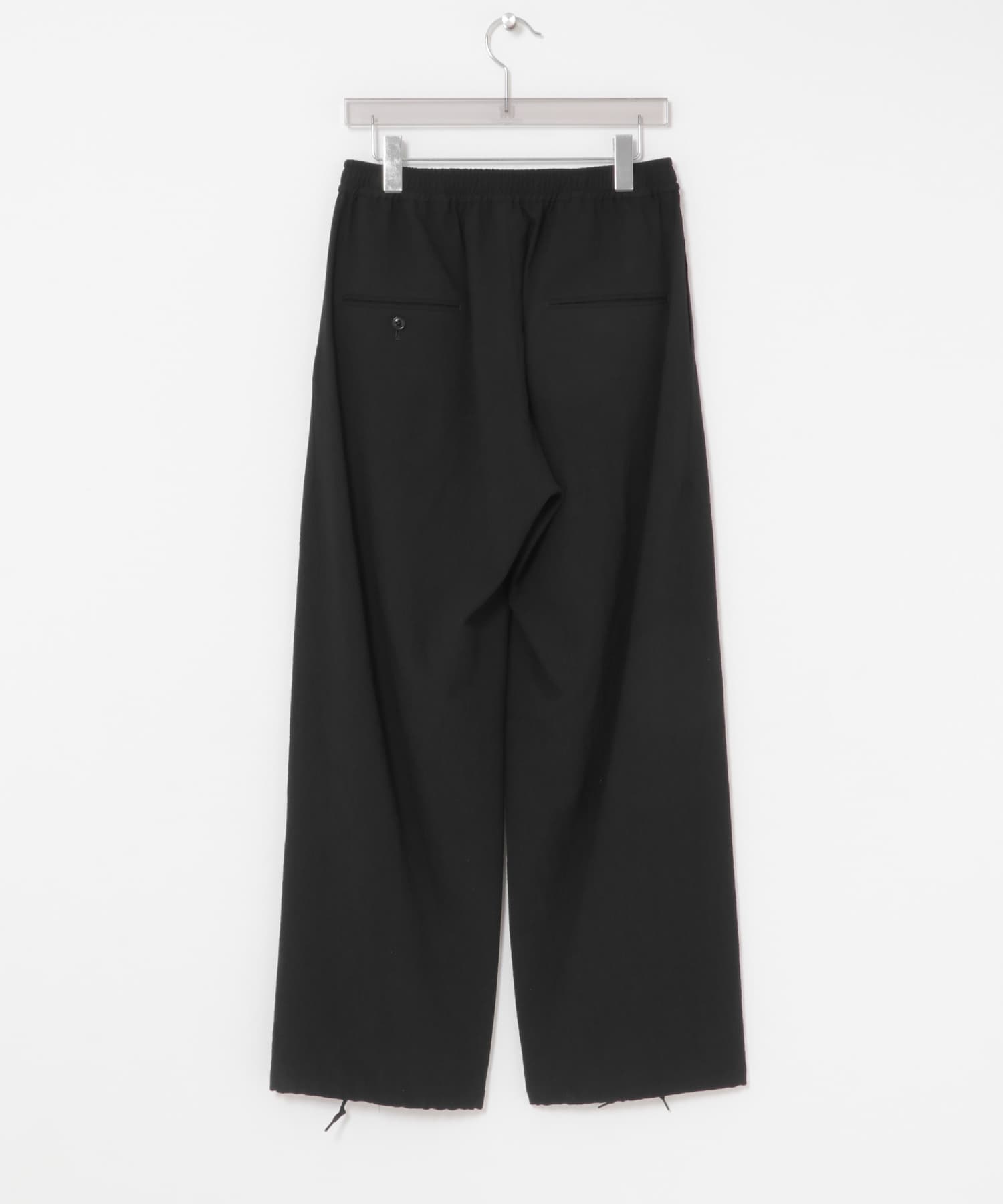 Product Twelve　TECHNO WOOL SLP TROUSERS BLACK 2