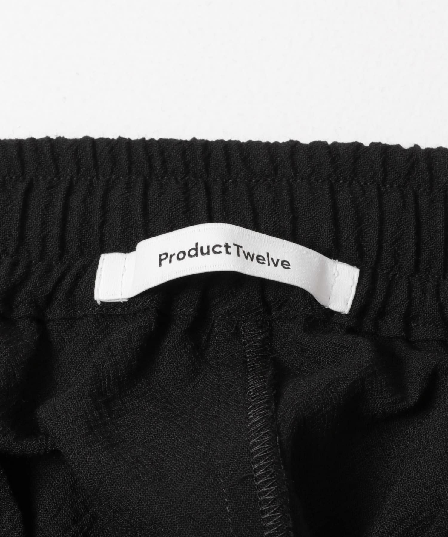 Product Twelve　TECHNO WOOL SLP TROUSERS BLACK 2