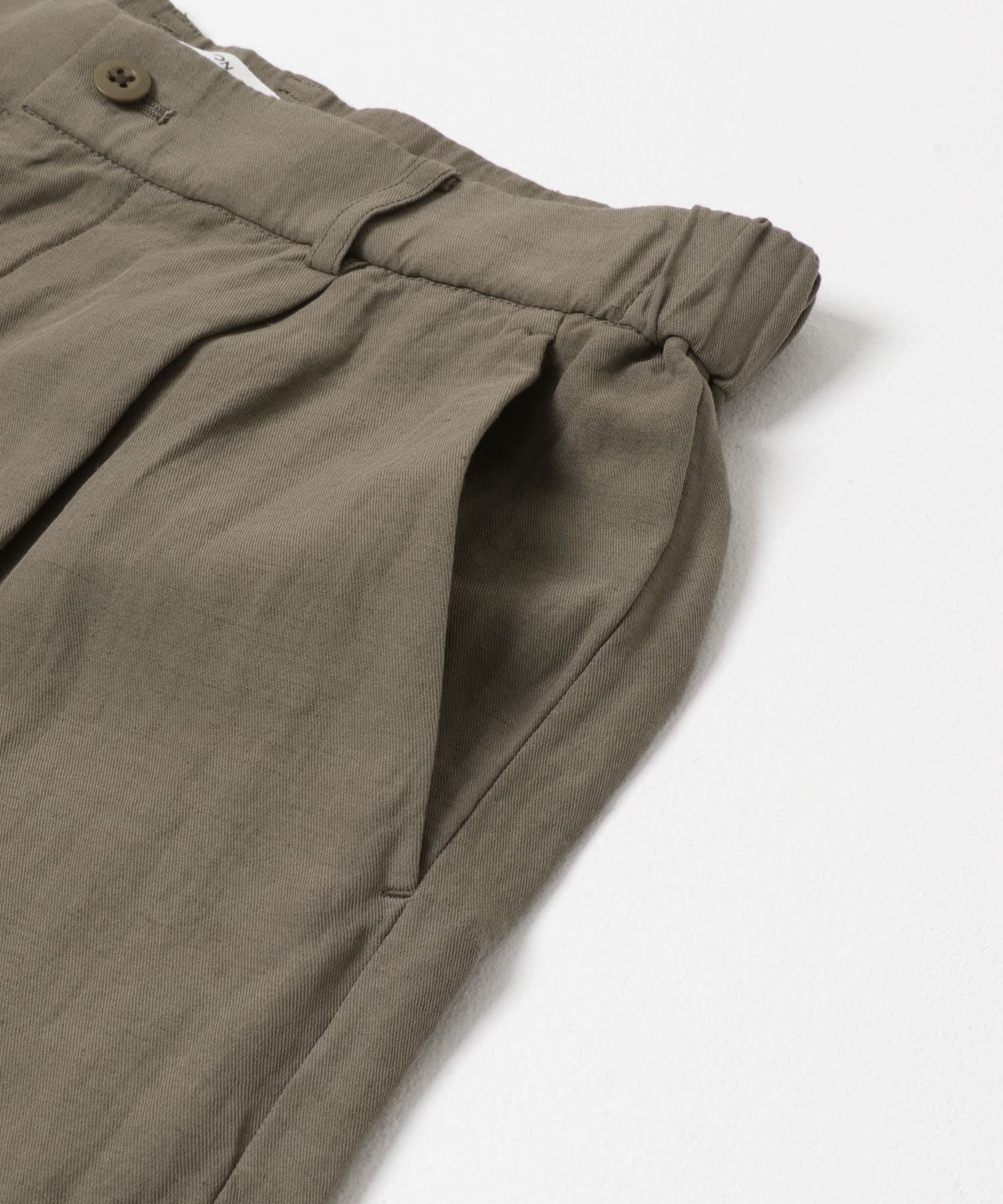 ATON　COTTON LINEN VOILE LOOSE FIT PANTS BEIGE 4