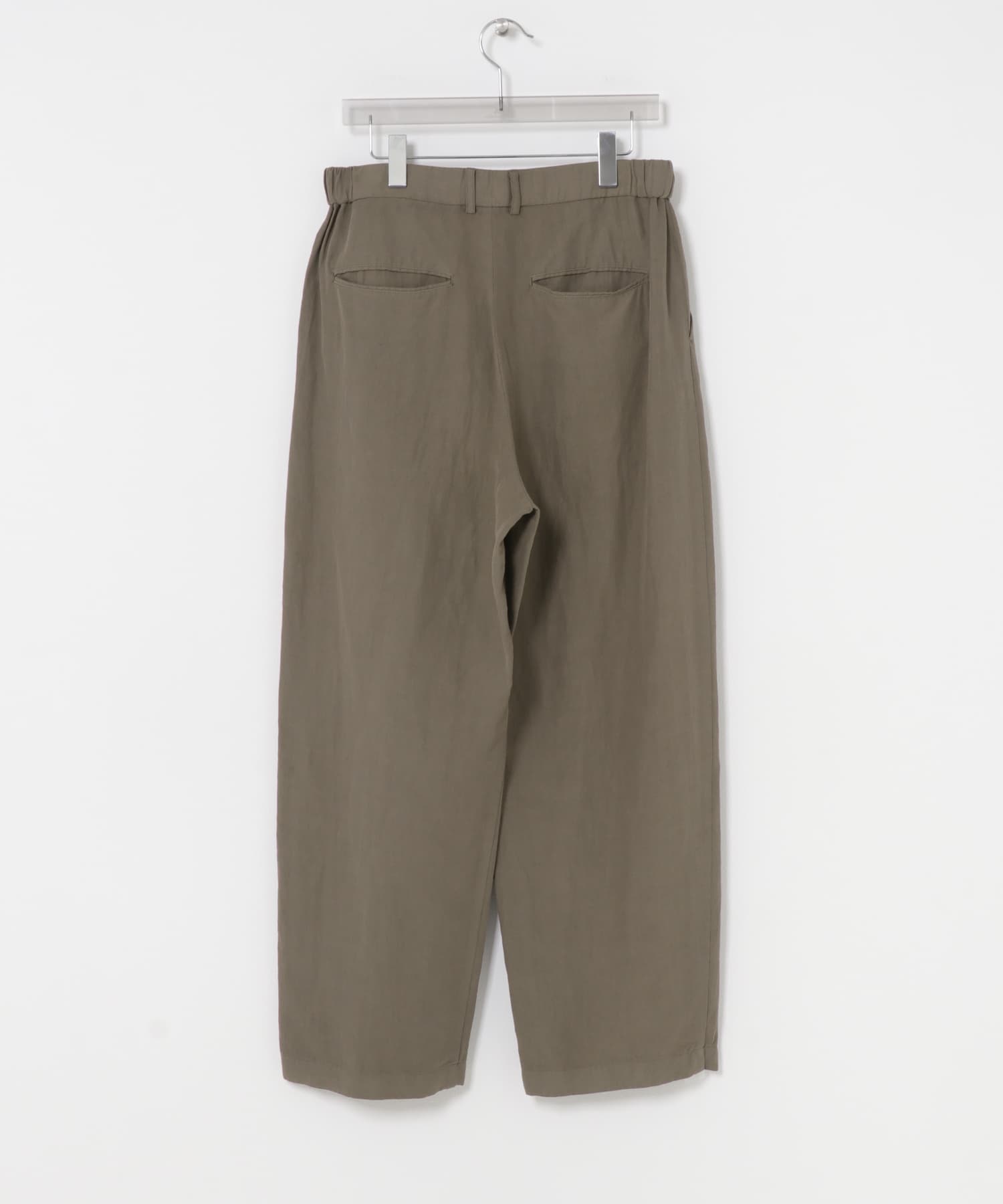 ATON　COTTON LINEN VOILE LOOSE FIT PANTS BEIGE 4