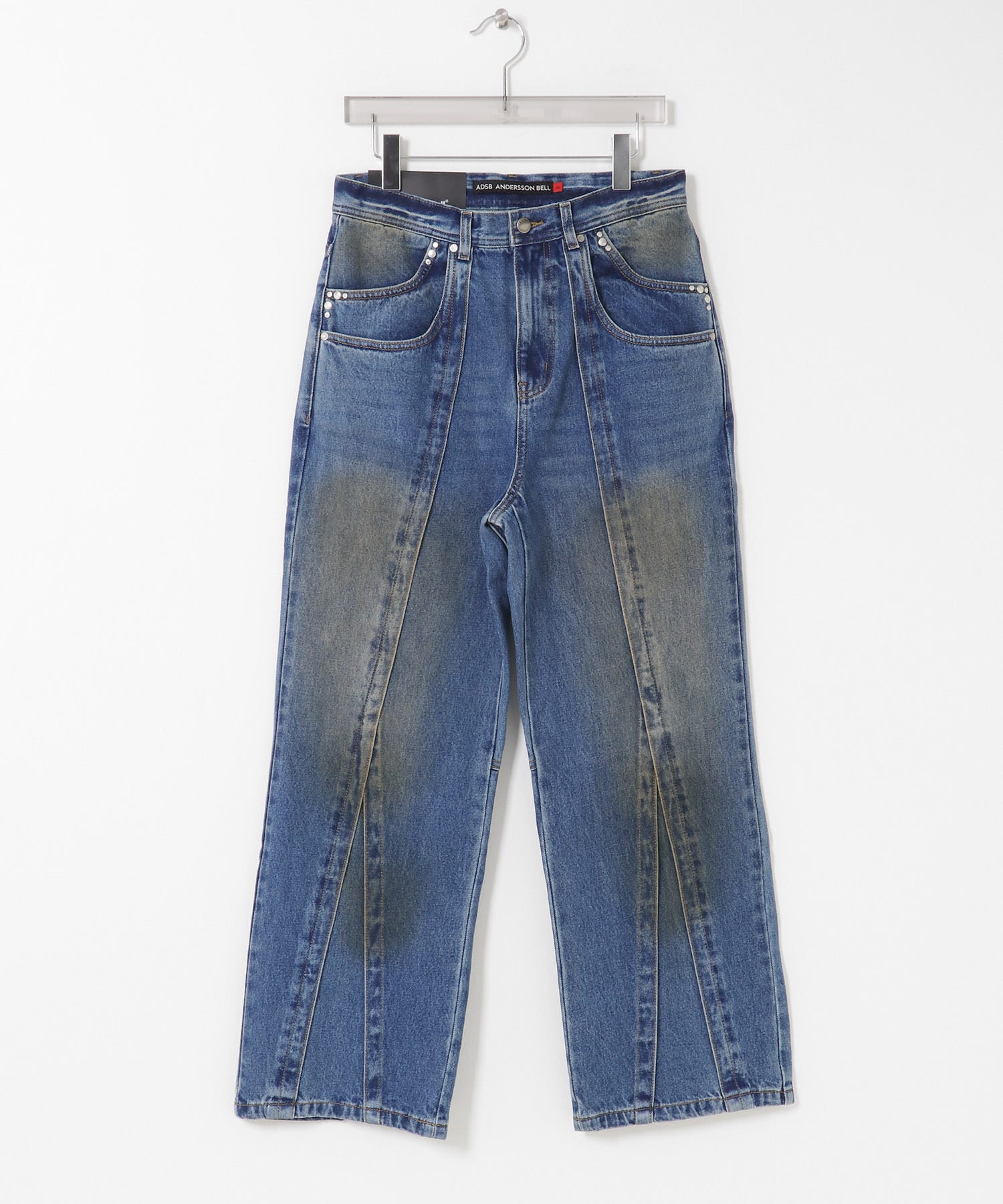 Andersson Bell　UNISEX LAYERED WIDE JEANS