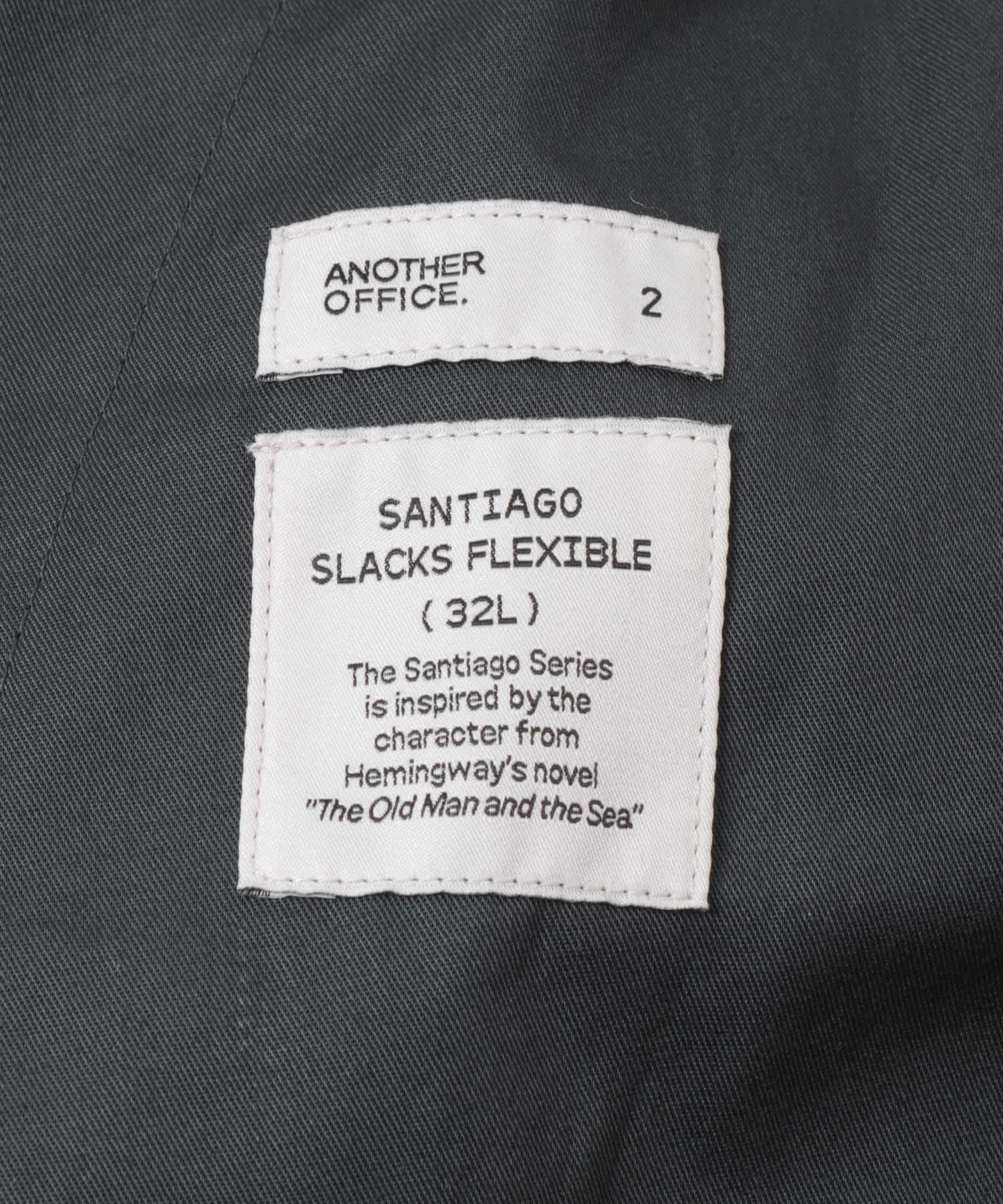 ANOTHER OFFICE　SANTIAGO SLACKS FLEXIBLE BLACK 2