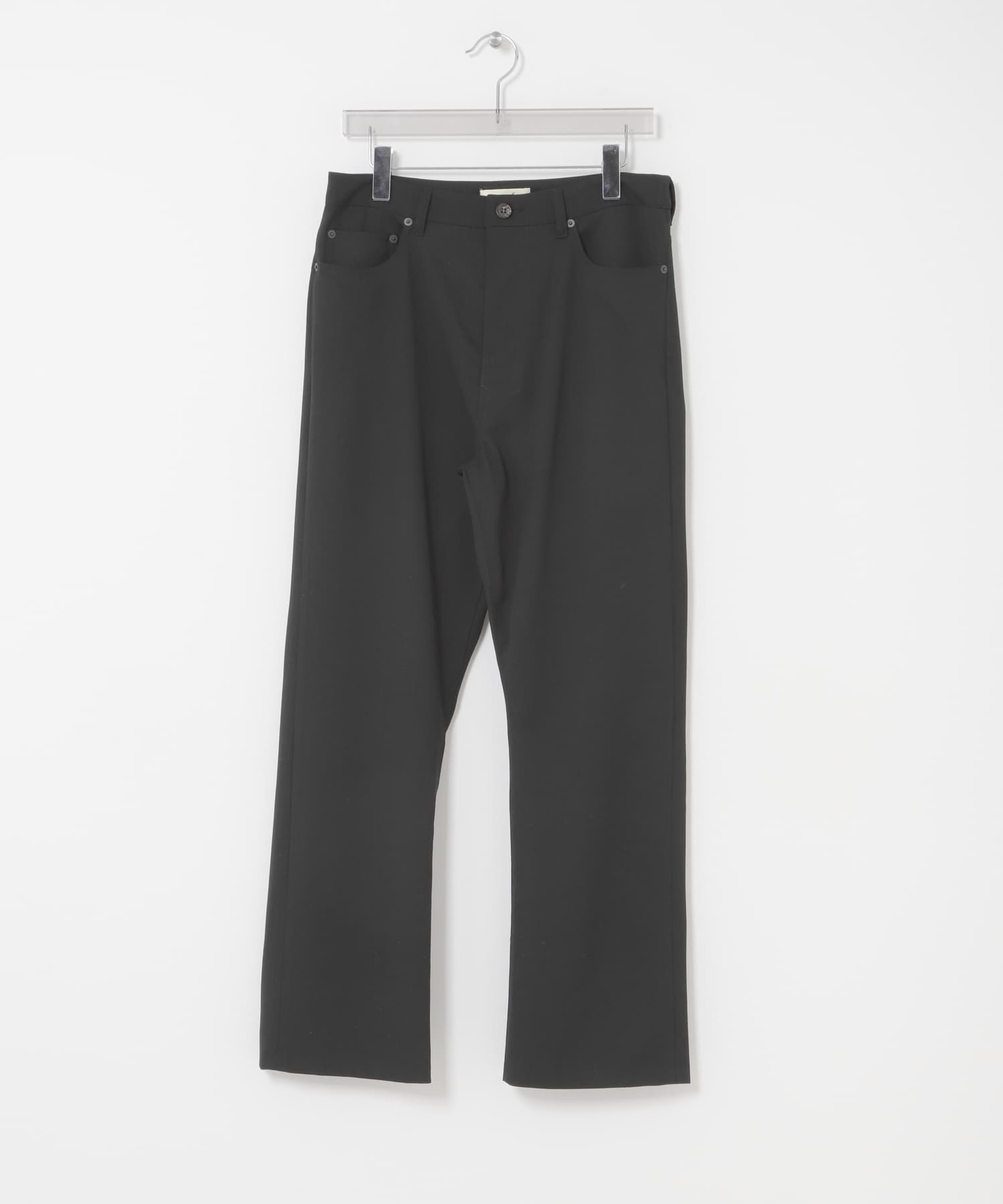 semoh　WOOL FIVE POCKET PANTS BLACK 2
