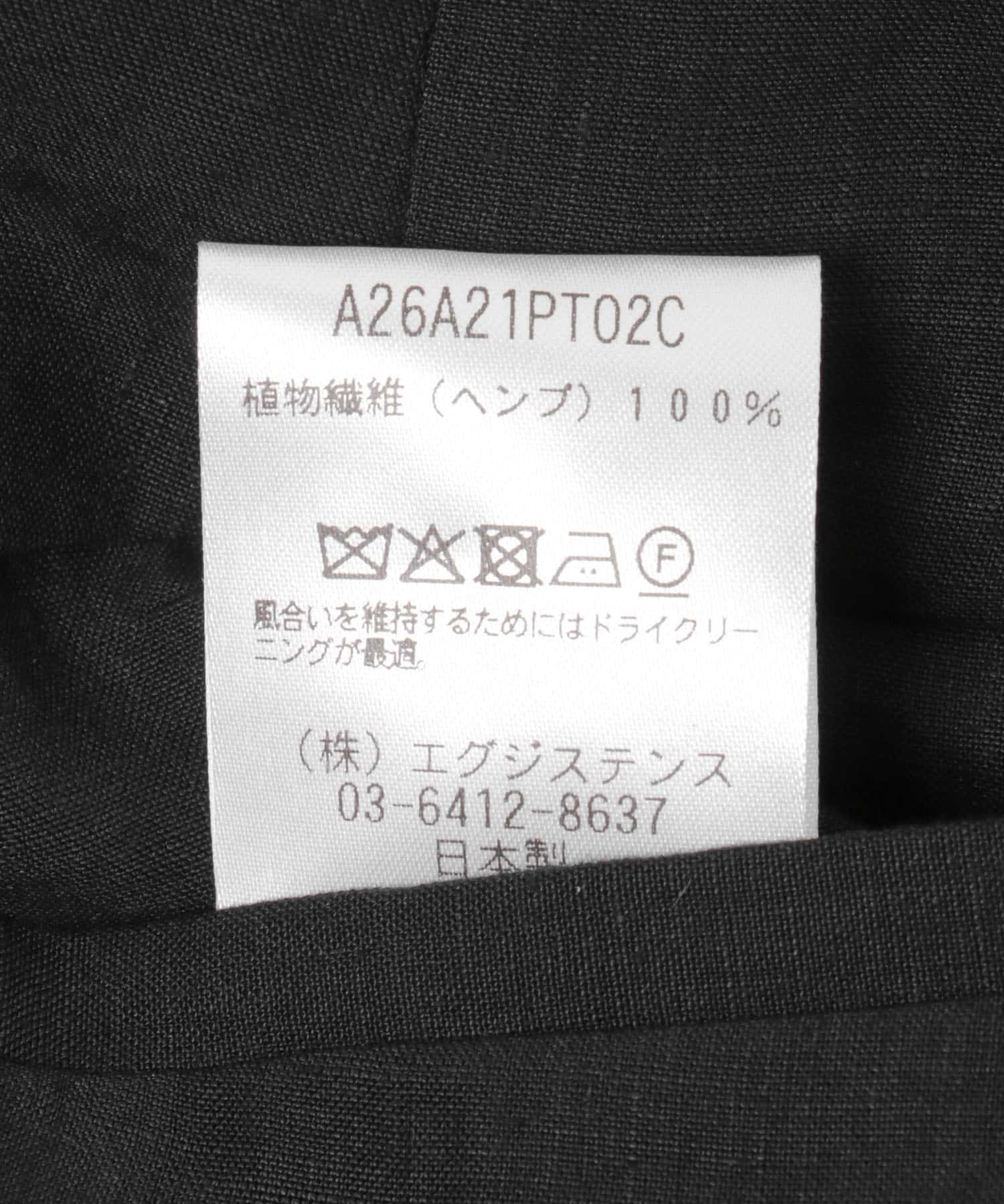 MARKAWARE　DOUBLE PLEATED CLASSIC TR BLACK 2