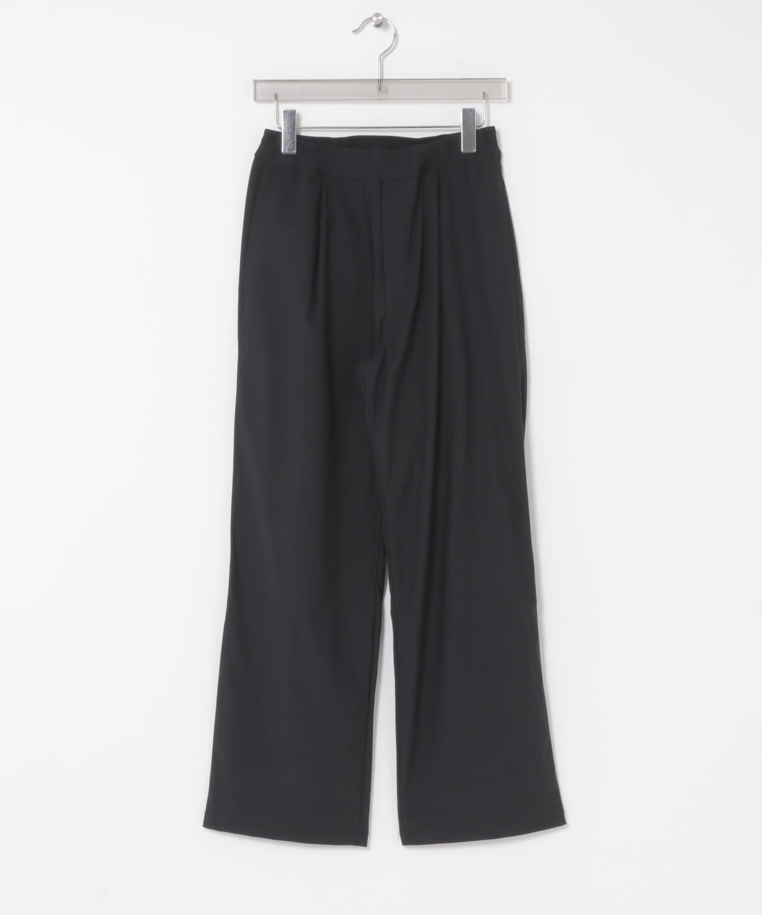 A.D.A.N　1TUCK TRICOT PANTS BLACK S