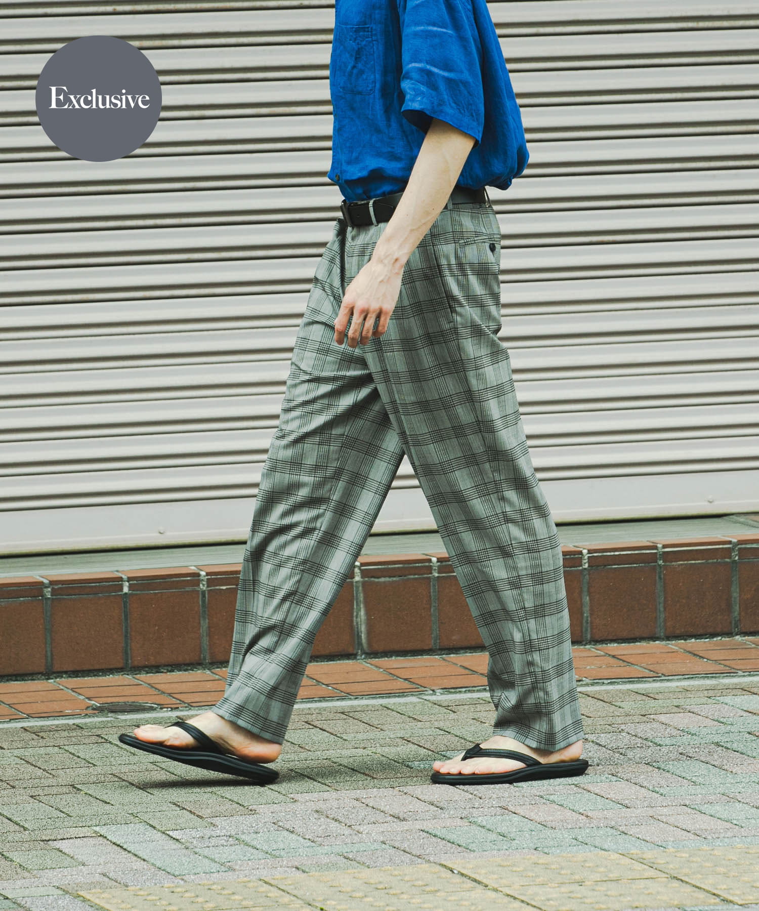 キキ ROKU アーバンリサーチ 2点 BROOKS BROTHERS EXCLUSIVE TROUSERS 2INTUCK(30 GLENCHECK): ボトム